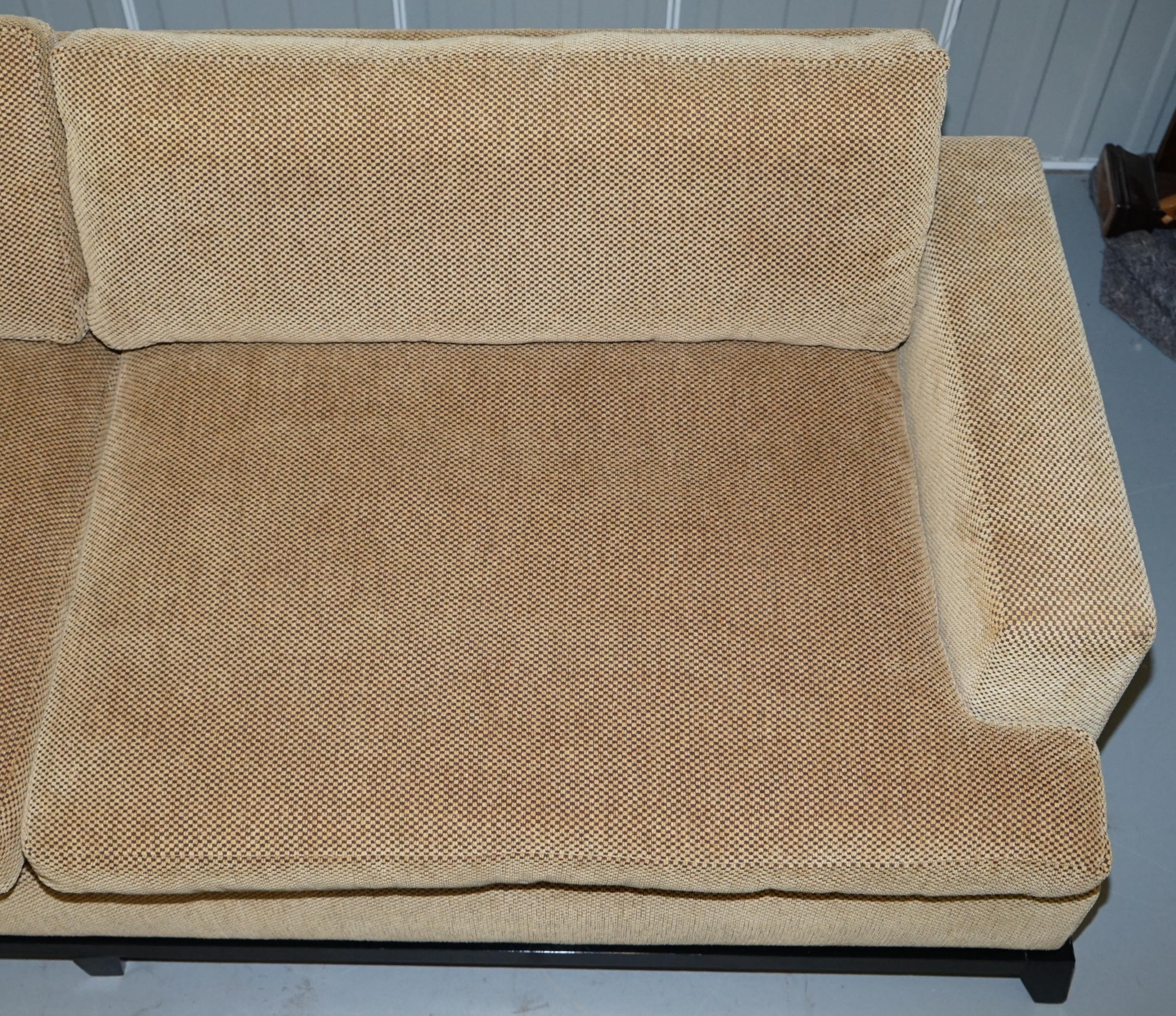 20th Century 1 of 2 George Smith Signature Square Arm Sofa Feather Filled Cushions