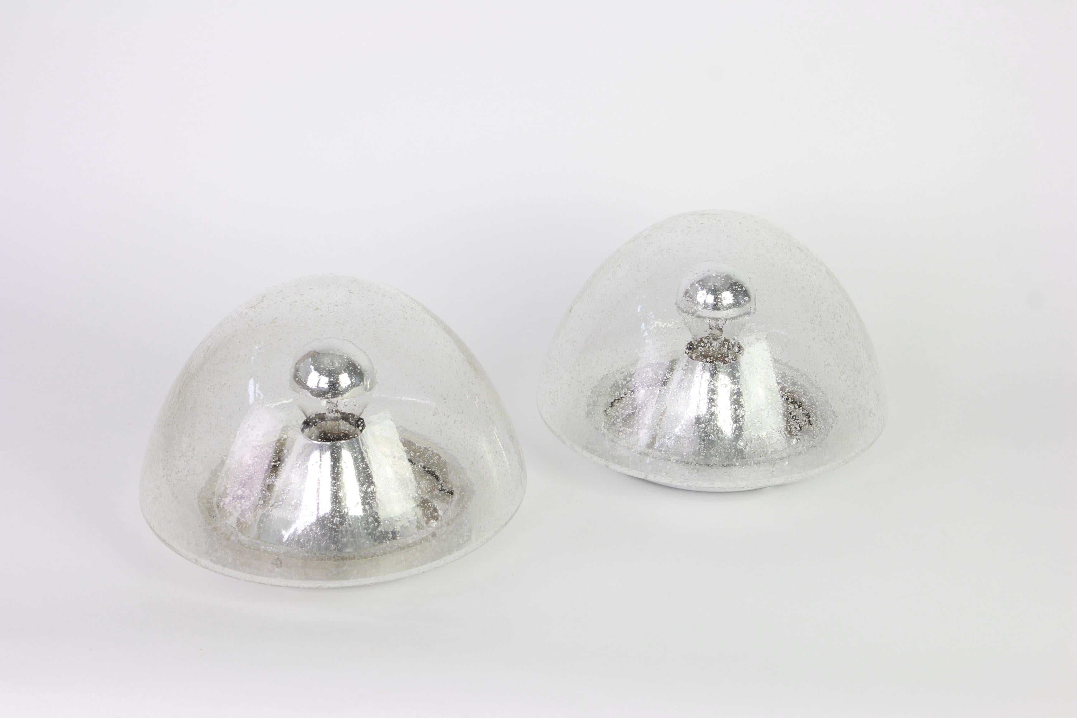 Mid-Century Modern 1 des 2 Lights en verre A Space de Hoffmeister, Allemagne, années 1960 en vente