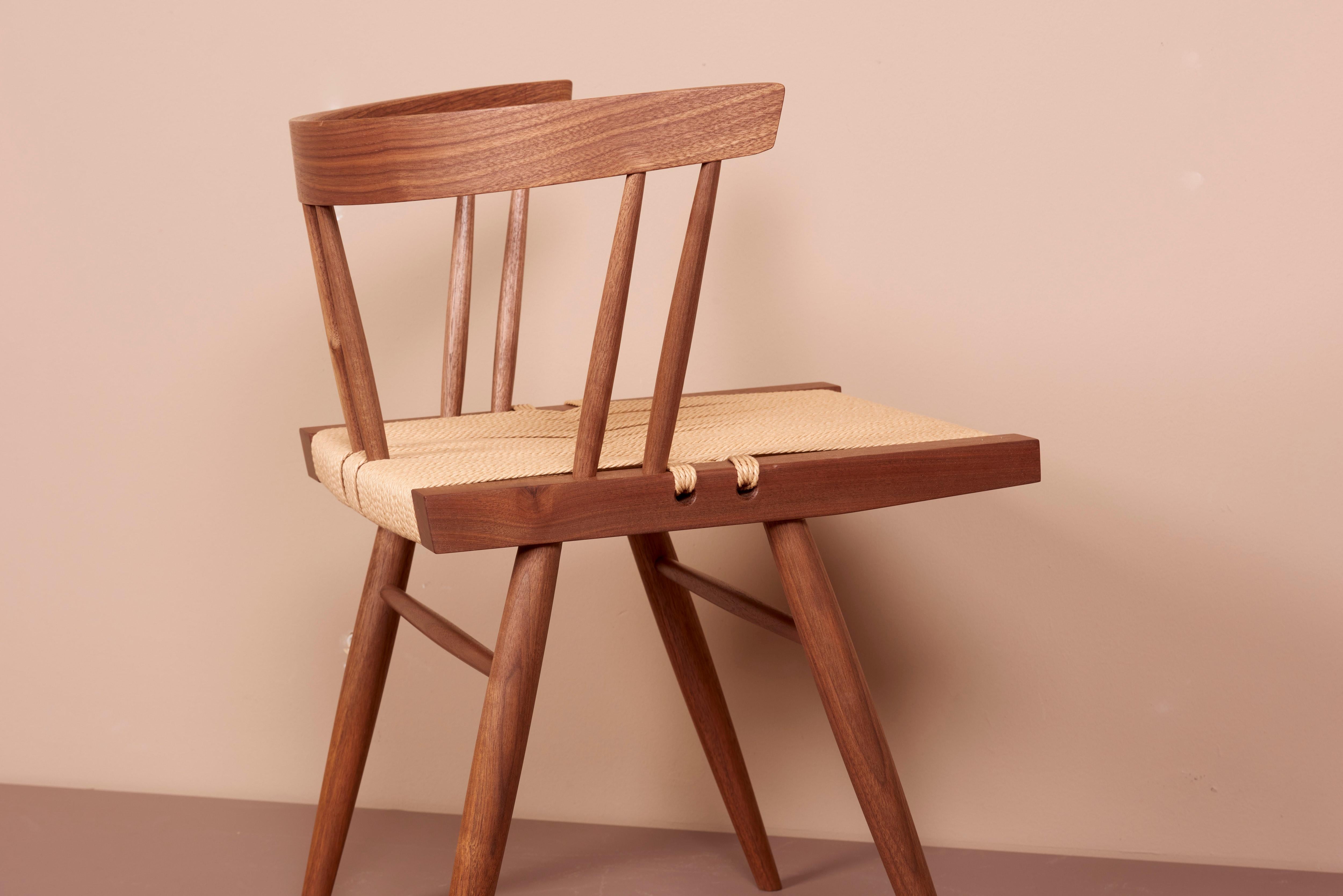 Contemporary Grass Seated Dining Chairs by George Nakashima Studio, US, 2022