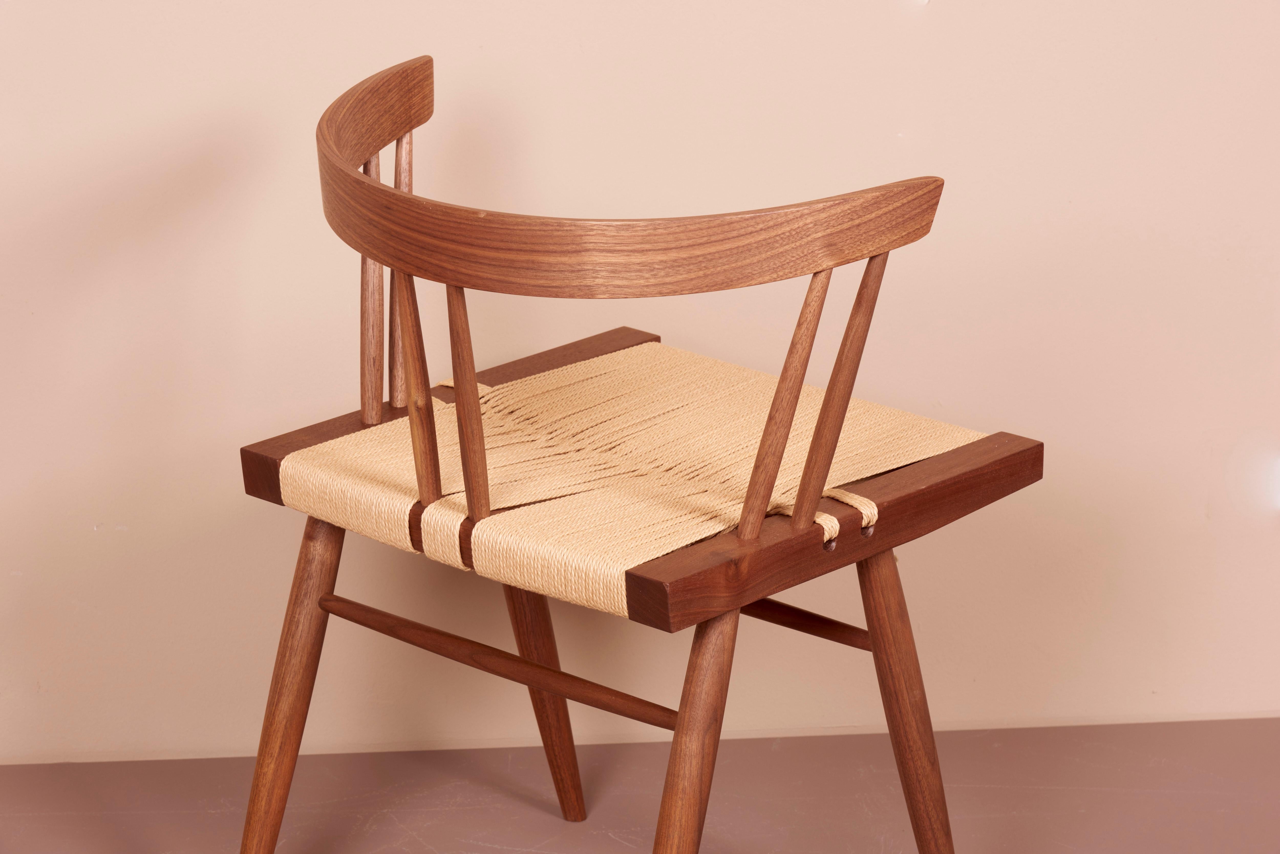 Seagrass Grass Seated Dining Chairs by George Nakashima Studio, US, 2022