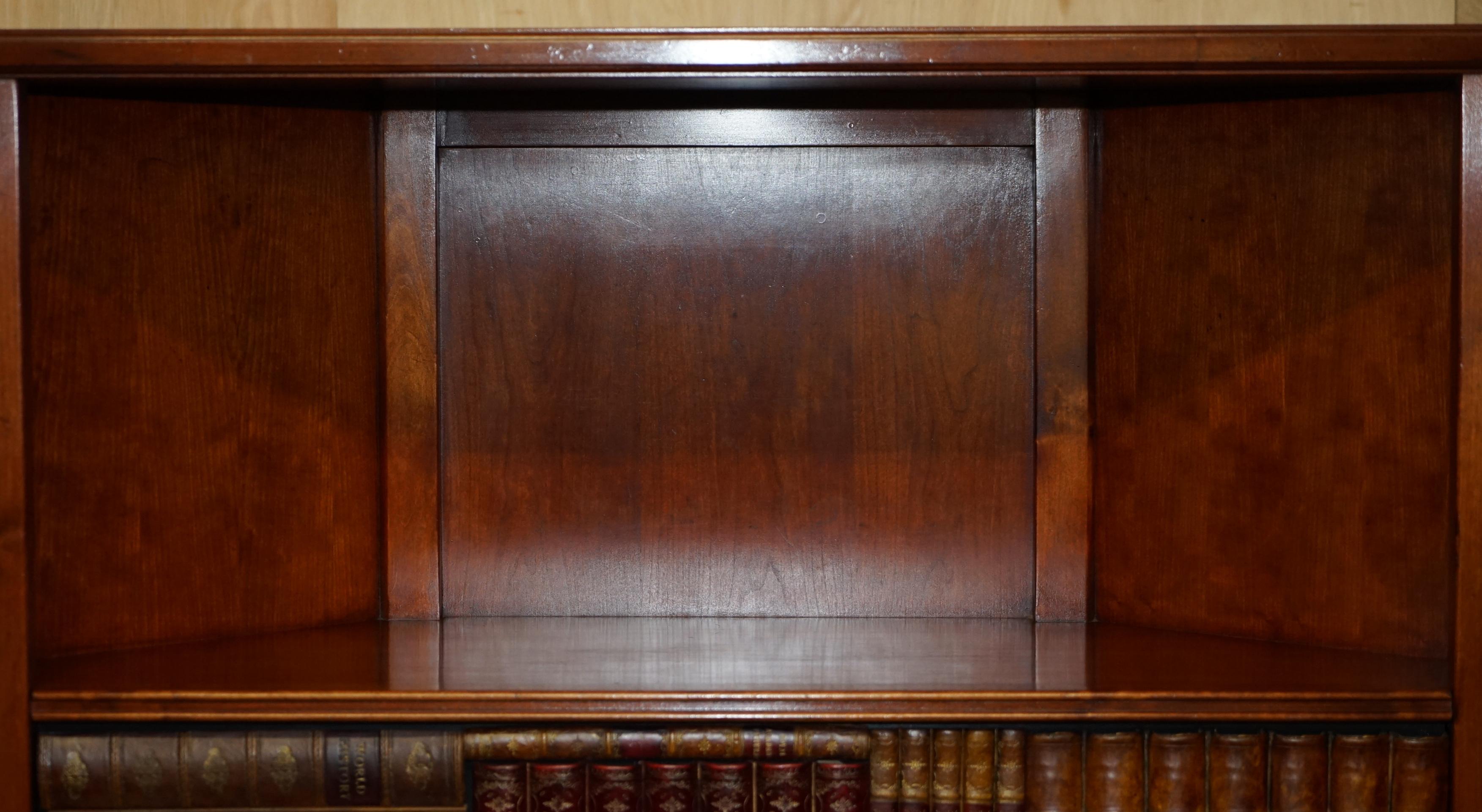 Brass 1 of 2 Harrods London Kennedy Hardwood Bookcase Home Bar Cabinet Faux Books For Sale