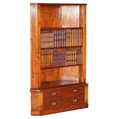 1 of 2 Harrods London Kennedy Hardwood Bookcase Home Bar Cabinet Faux Books