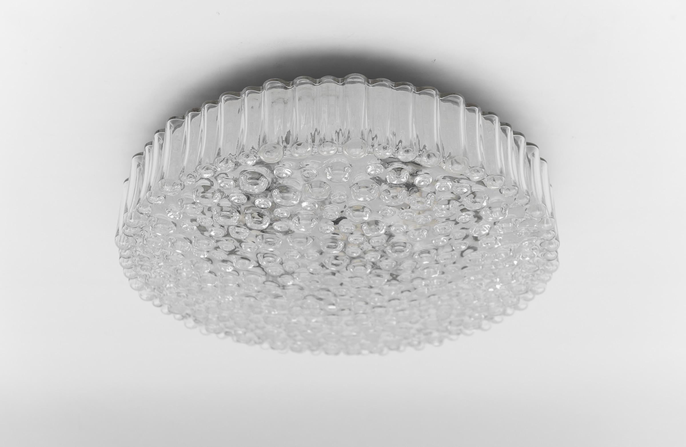 Einbaubeleuchtung aus riesigem Blasenglas von Staff Leuchten, 1960er Jahre, Deutschland, 1 von 2 (Glas) im Angebot