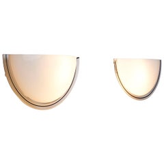 1 de 2 Enormes Pares de Lámparas de Pared de Cristal de Murano para Leucos, Italia - Años 70
