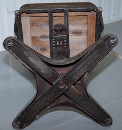 1 of 2 Industrial Steel Tankers Office Chairs Restored Timber Seriously Cool