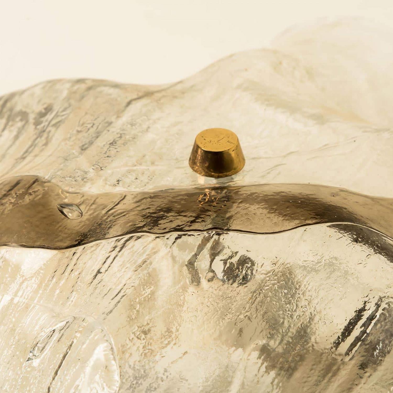 1 de 2 J.T. Kalmar Franken Apliques de Cristal Transparente y Marrón, 1960 en venta 2