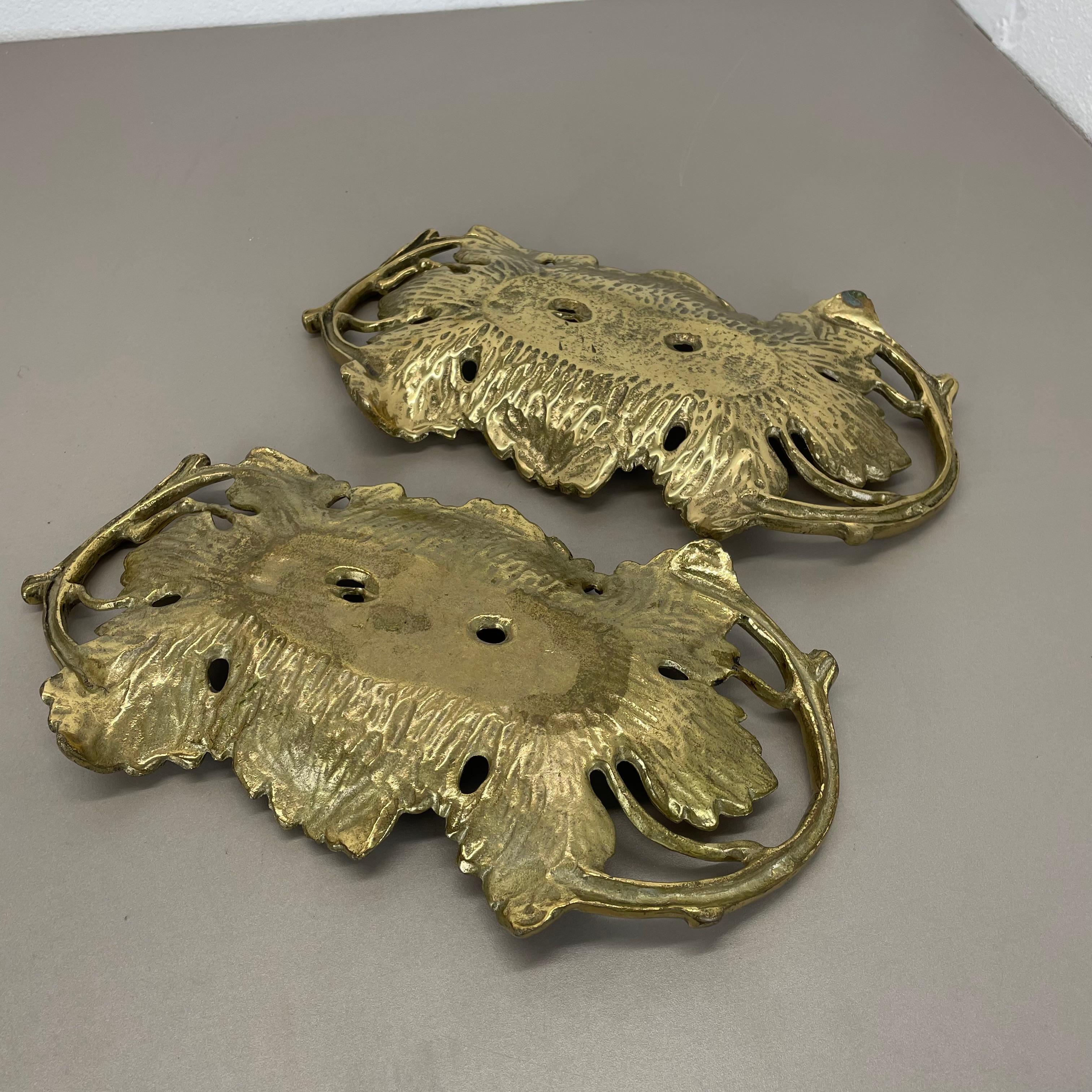 1 di 2 Grandi elementi a conchiglia in ottone da 34 cm Auböck Hagenauer, Germania, anni '70 in vendita 12