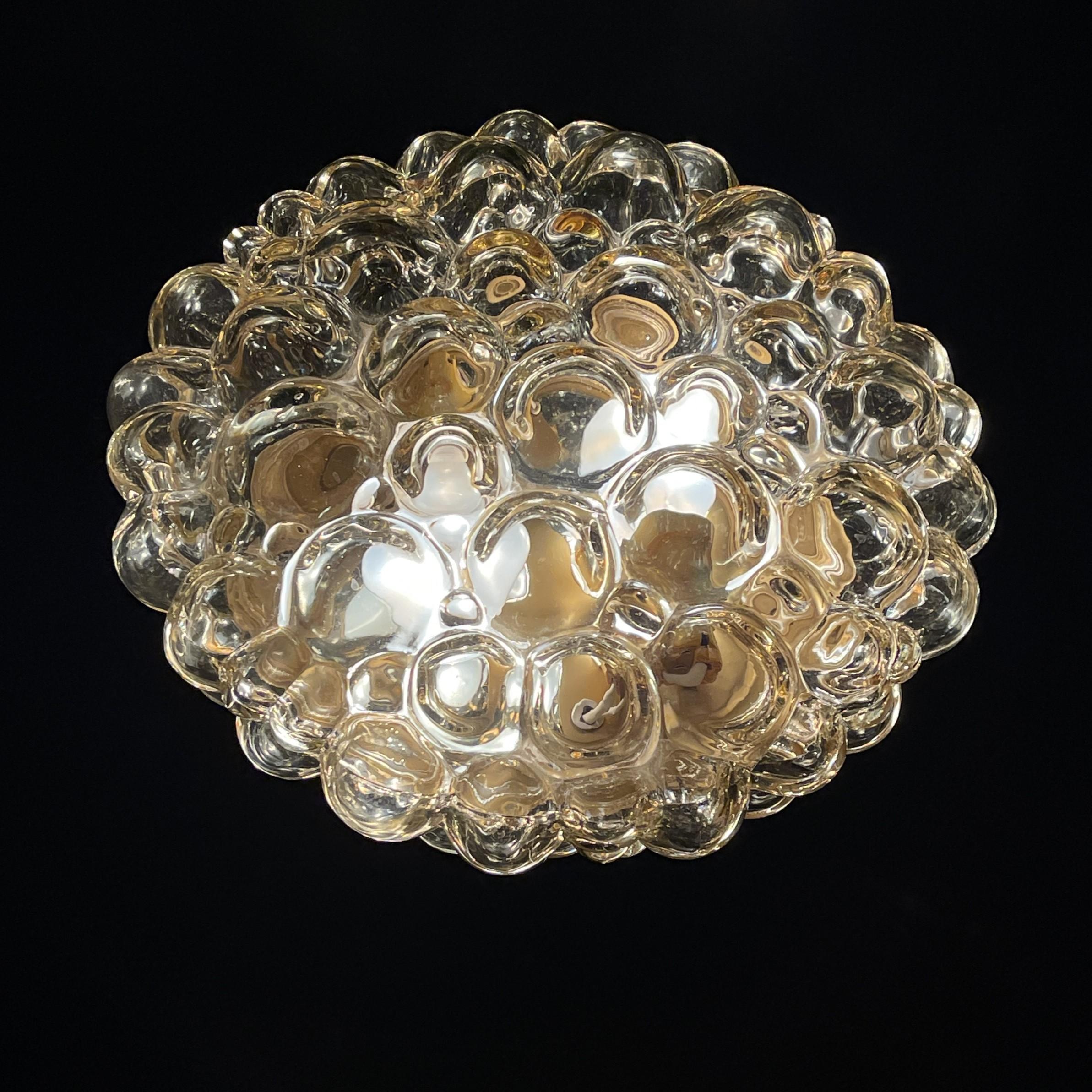 Mid-20th Century  1 of 2 large ceiling lamp by Helena Tynell BUBBLE for Limburg, 1960s
