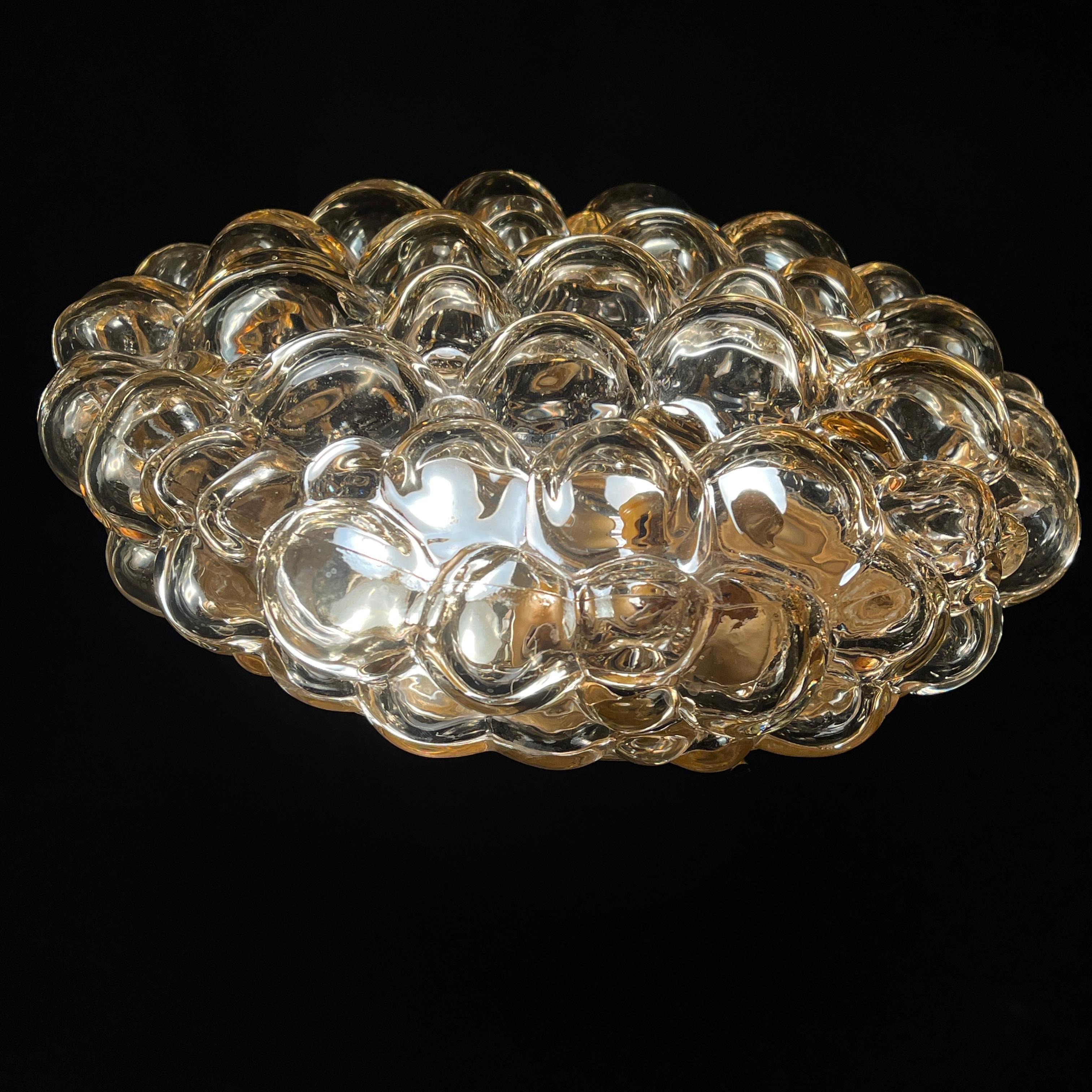  1 of 2 large ceiling lamp by Helena Tynell BUBBLE for Limburg, 1960s 1