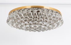 1 of 2 Large Crystal Glass Tear Drop Chandelier by C.Palme, Germany, 1970s