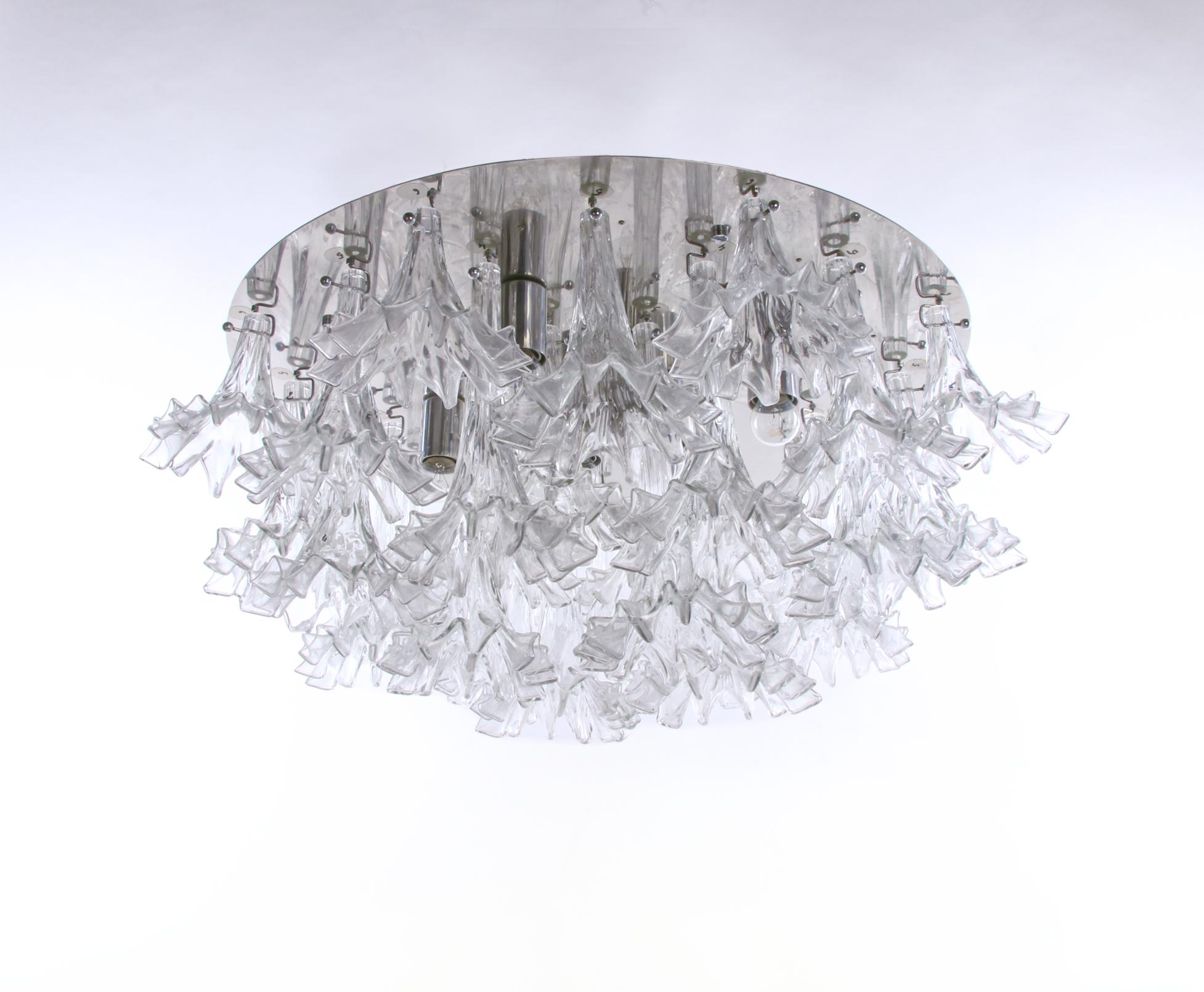 1 'di 2' Lampadario a filo di Murano Aretusa 34