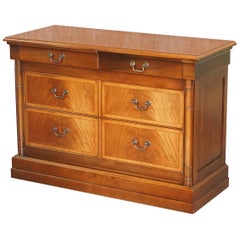 1 of 2 Large Grange France Cherrywood Sideboard Chest of Drawers Lovely Timber