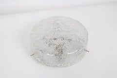 1 des 4 grands plafonniers Hillebrand en verre de Murano, Allemagne, 1970