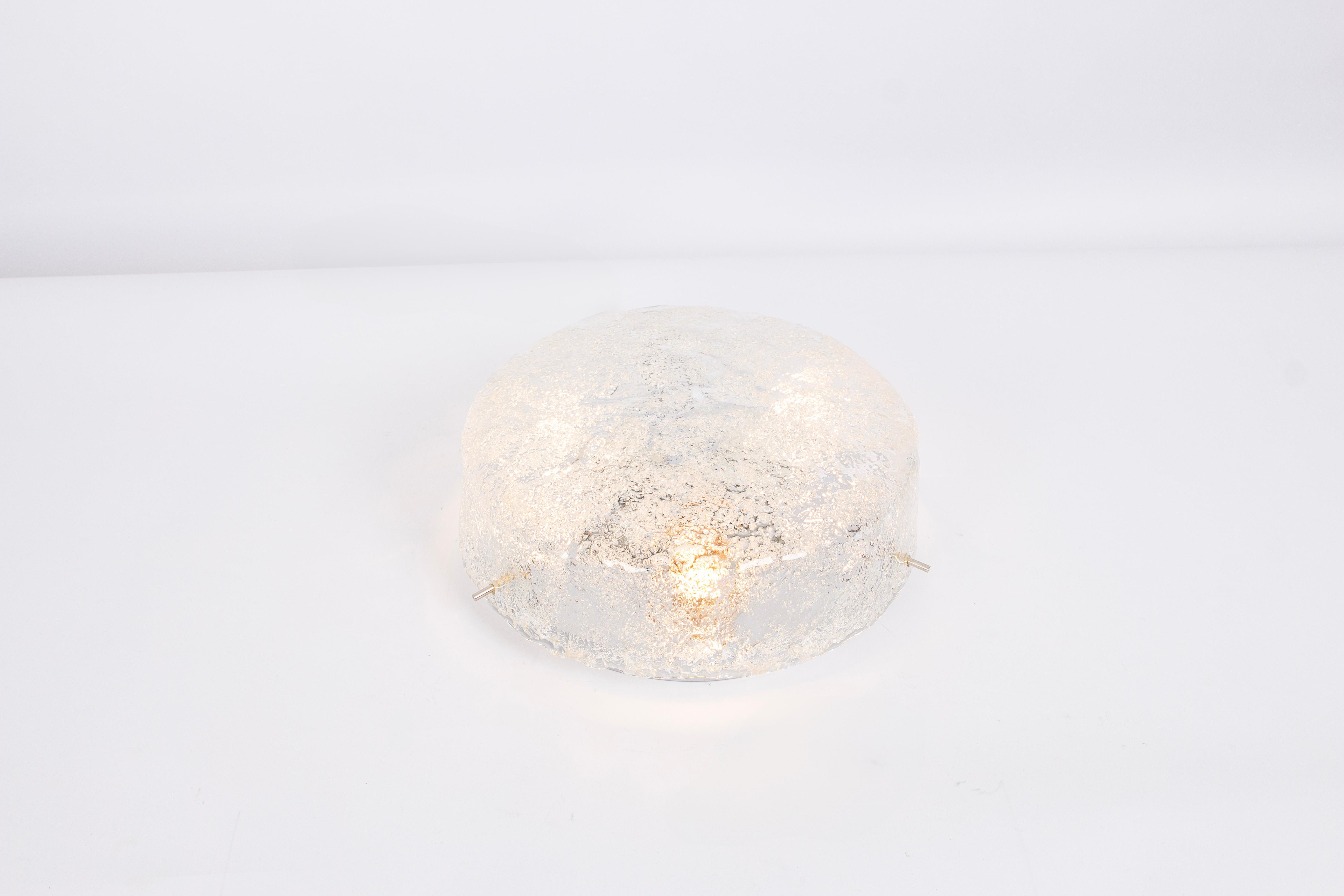 1 de 4 Grandes empotrables de cristal de Murano Hillebrand, Alemania, años 70 Alemán en venta