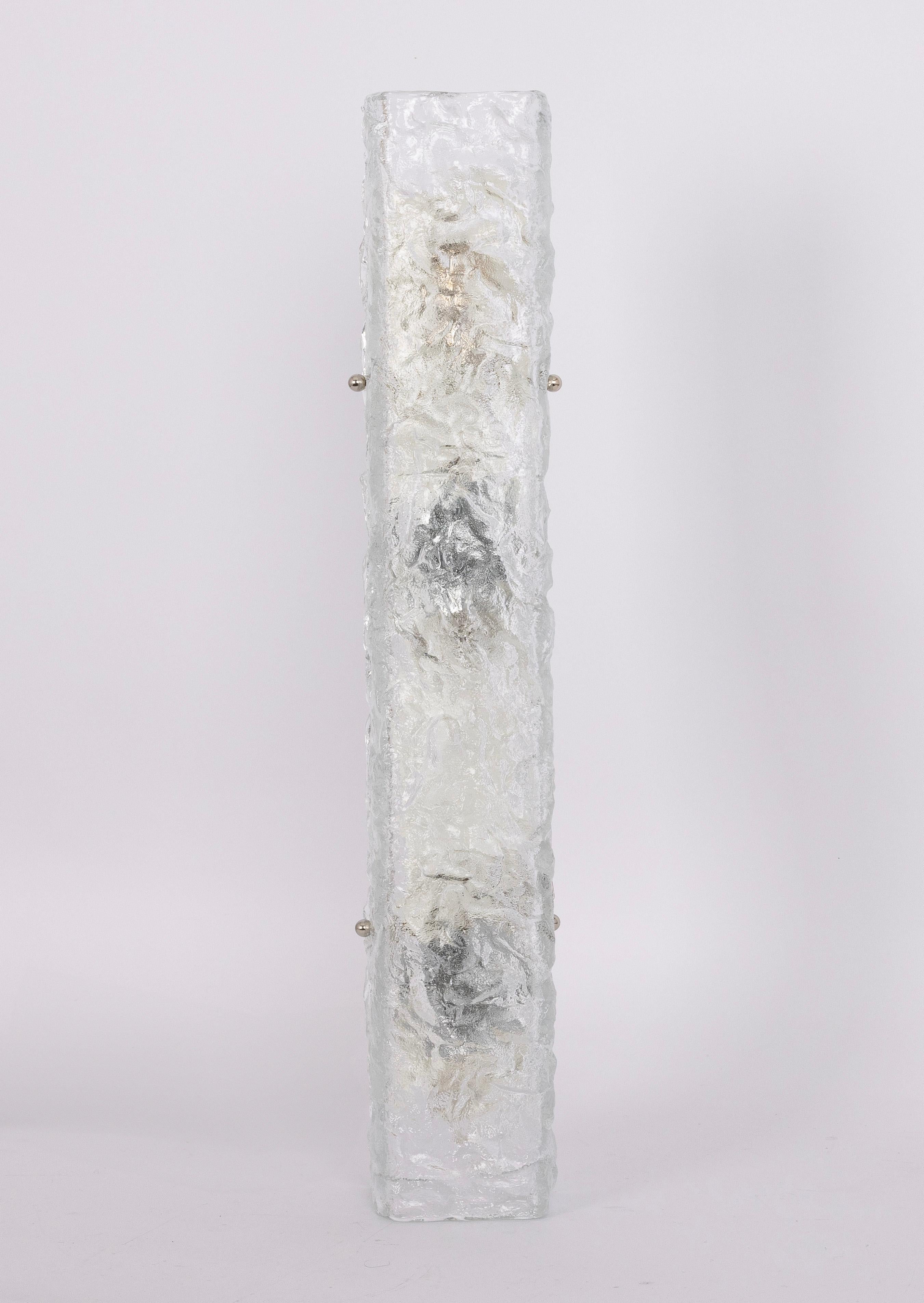 1 de 2 Apliques de cristal Kalmar, Austria, años 60 en Bueno estado para la venta en Aachen, NRW