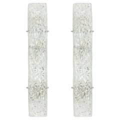 1 di 2 grandi applique in vetro Kalmar Sconce, Austria, anni '60
