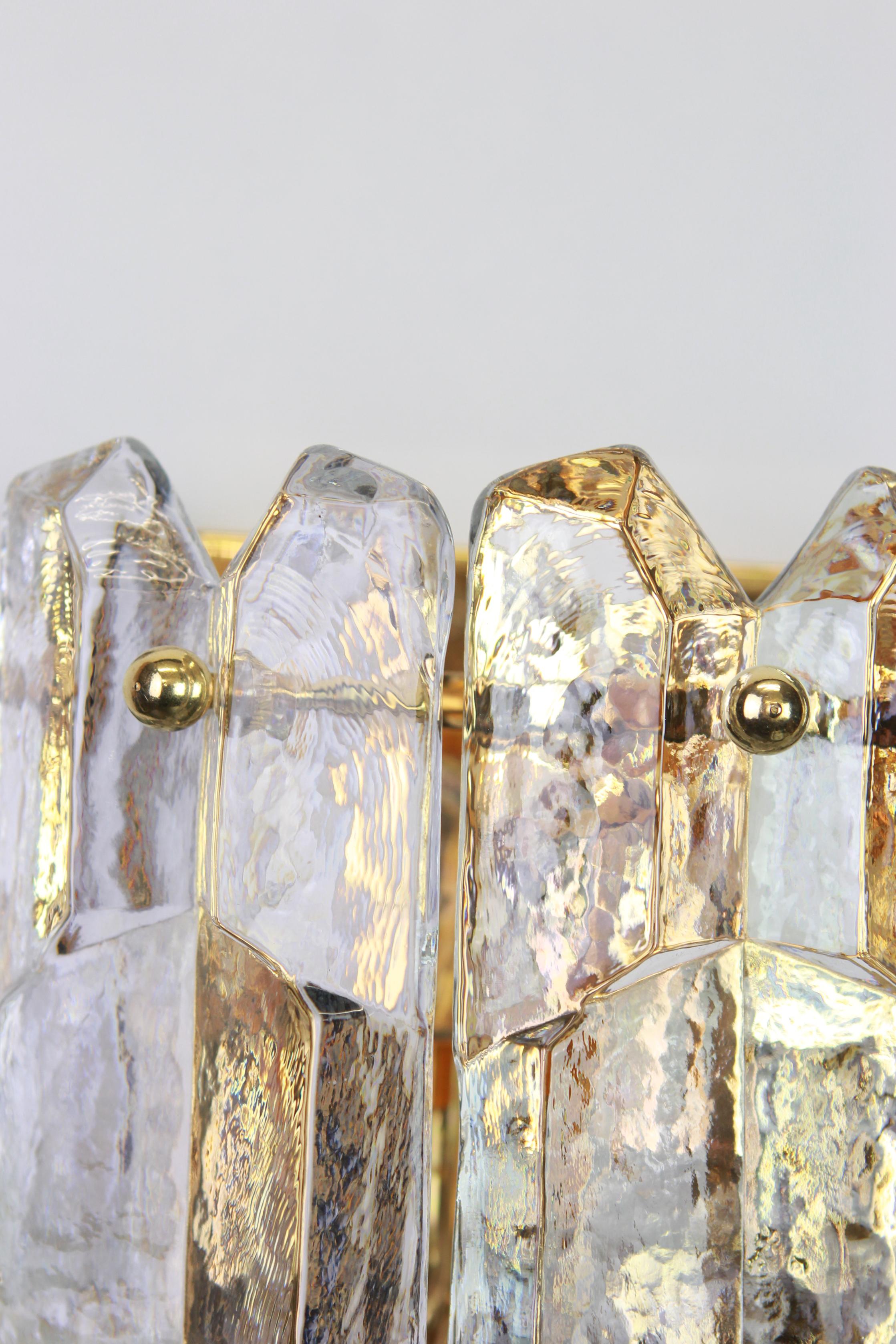 Mid-20th Century 1 of 4 Large Kalmar Sconces Wall Lights 'Palazzo', Austria, 1960s For Sale