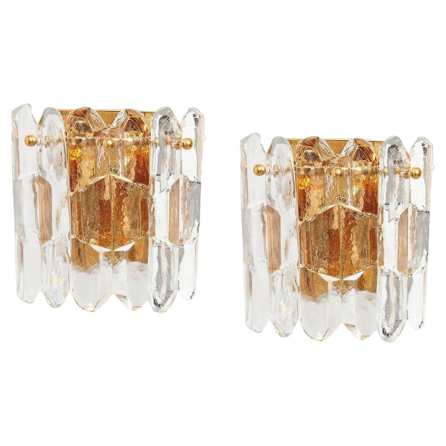 1 of 4 Large Kalmar Sconces Wall Lights 'Palazzo', Austria, 1960s For Sale