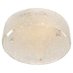 1 des 2 grands luminaires en verre de Murano par Kaiser, Allemagne, années 1960