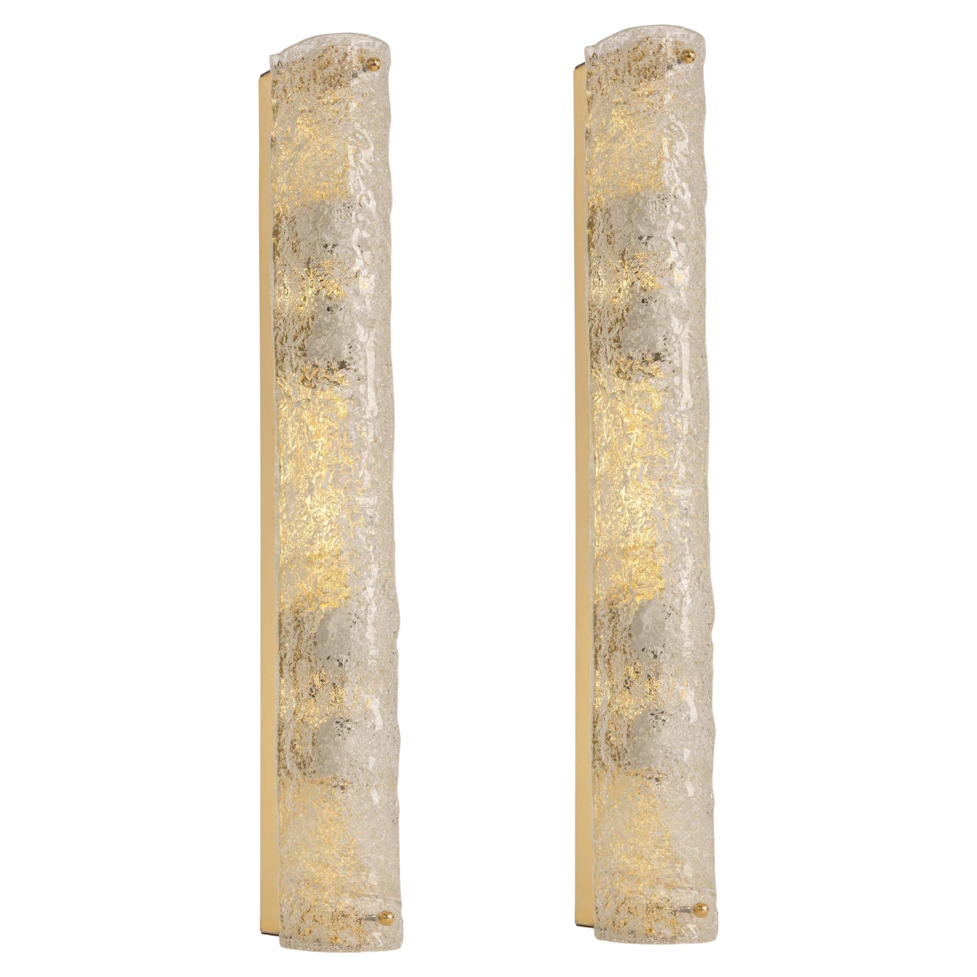 1 of 2 Large Murano Glass Sconces Modernist Wall Light, Germany, 1960s