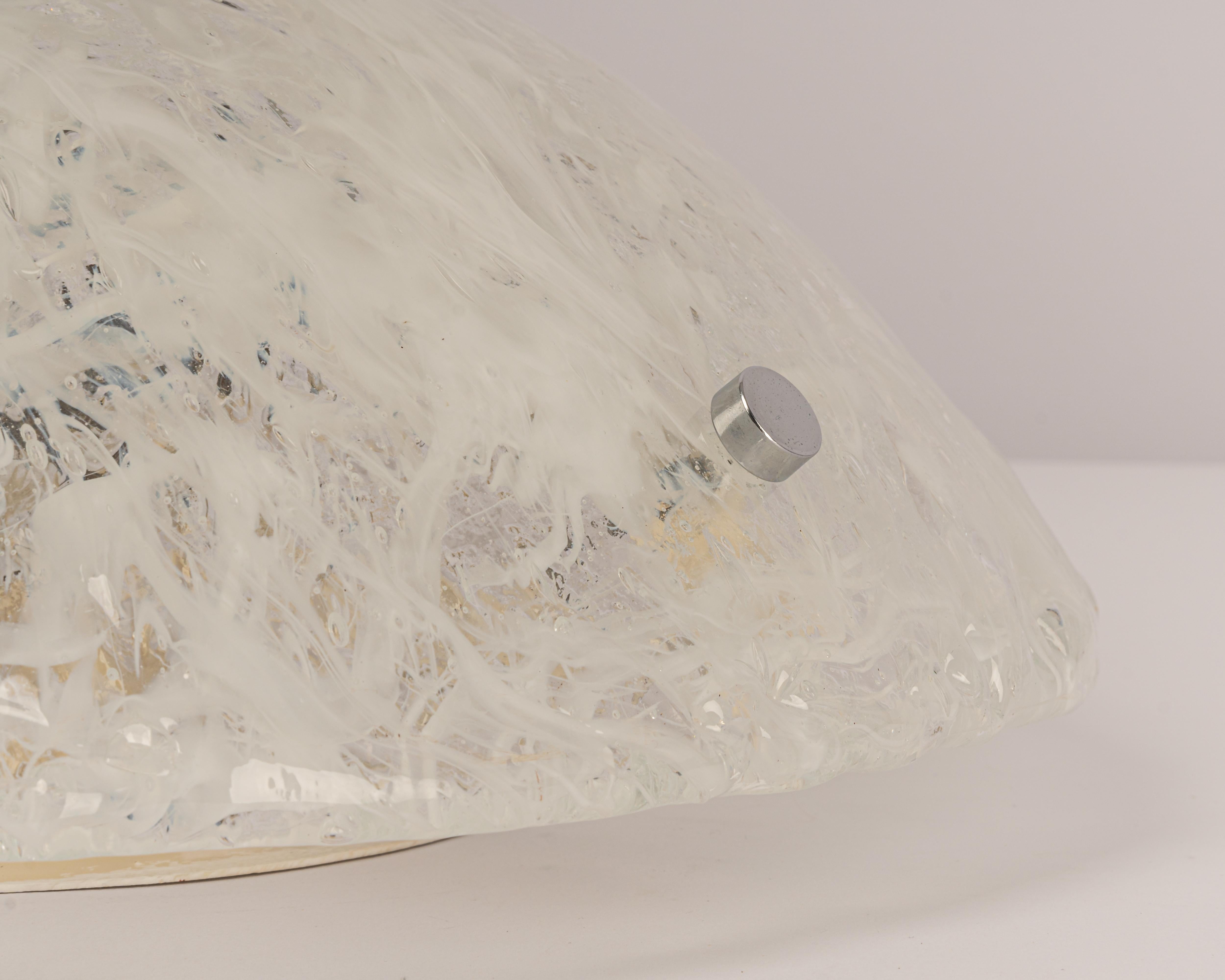 1 of 2 Large Venini Ceiling Lights Attributed to Carlo Scarpa for Venini, 1950s For Sale 6