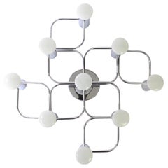 1 de 2 Luminaires Leola encastrés Sciolari chromés, Allemagne, 1970