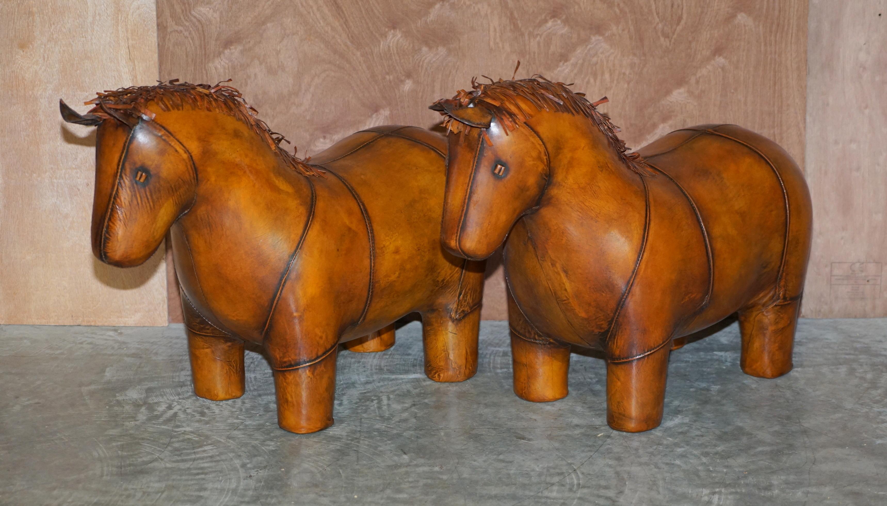 Royal House Antiques

Royal House Antiques is delighted to offer for sale 1 of 2 hand dyed brown leather Liberty’s London Omersa style pony / horse footstool ottomans 

This sale is for one with the option to buy two, they are hand made,
