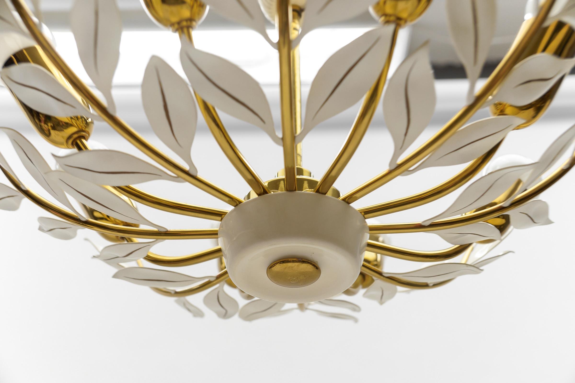 1. of 2 Lovely Ceiling Lamp by Vereinigte Werkstätten München, 1950s Germany   For Sale 5