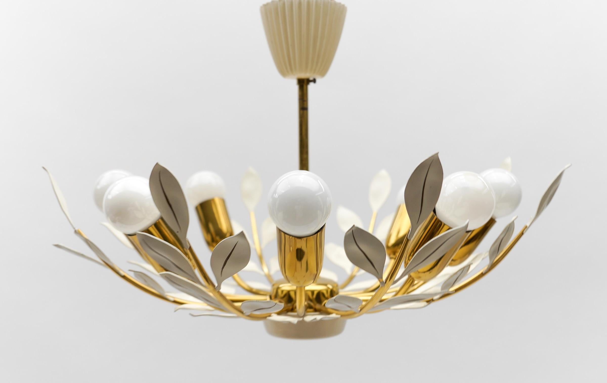 Mid-20th Century 1. of 2 Lovely Ceiling Lamp by Vereinigte Werkstätten München, 1950s Germany   For Sale