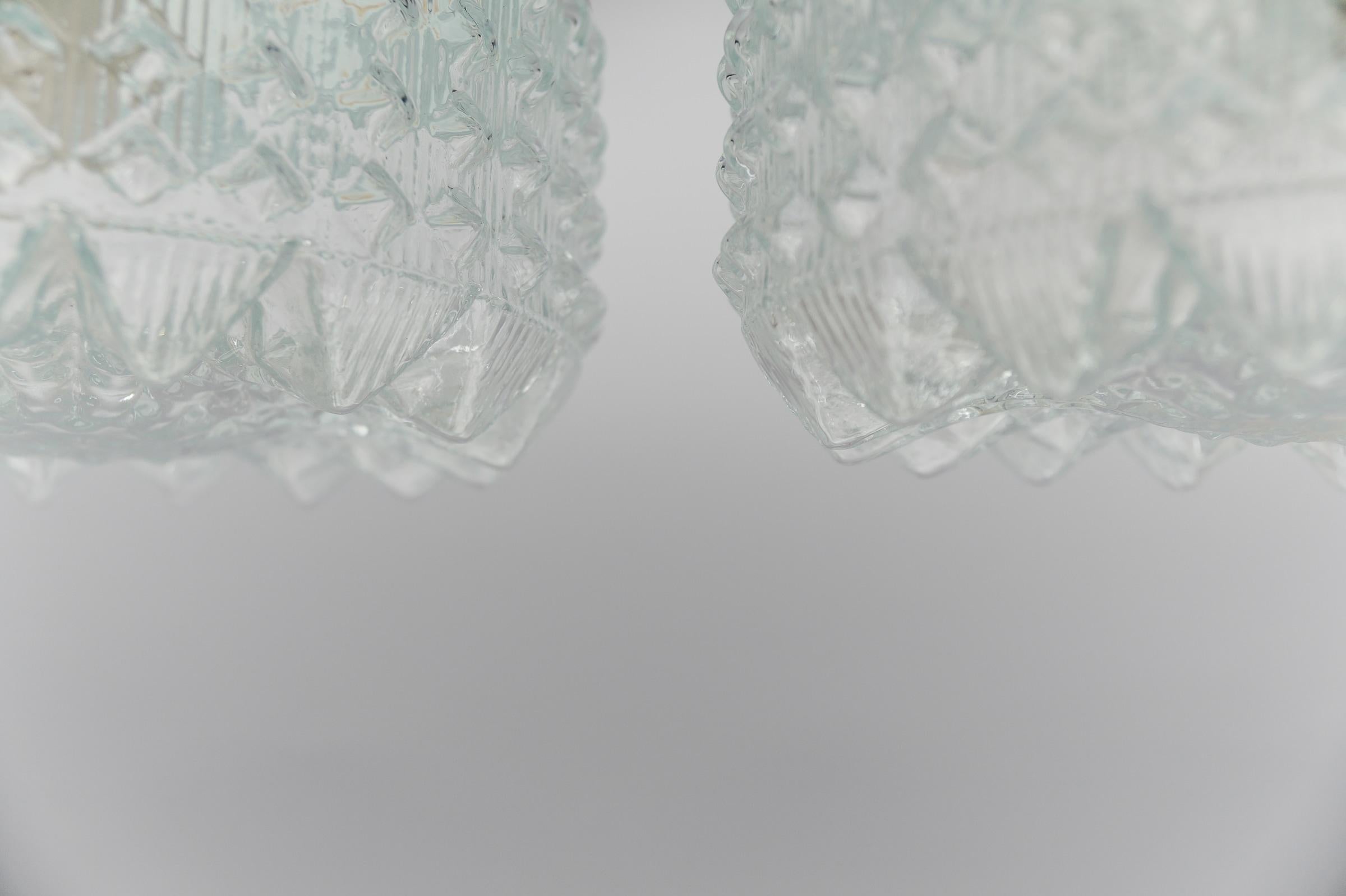 1. de 2 Preciosa Lámpara de Pared o Empotrable de Cristal Corona, Años 60 Alemania en venta 5