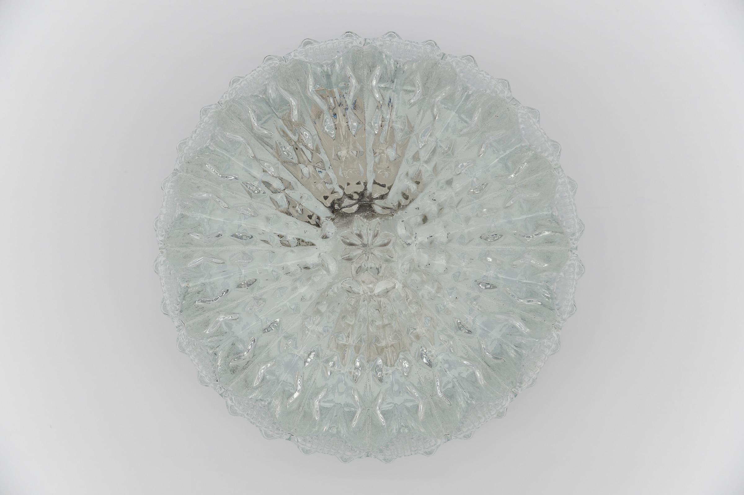 1. de 2 Preciosa Lámpara de Pared o Empotrable de Cristal Corona, Años 60 Alemania mediados del siglo XX en venta
