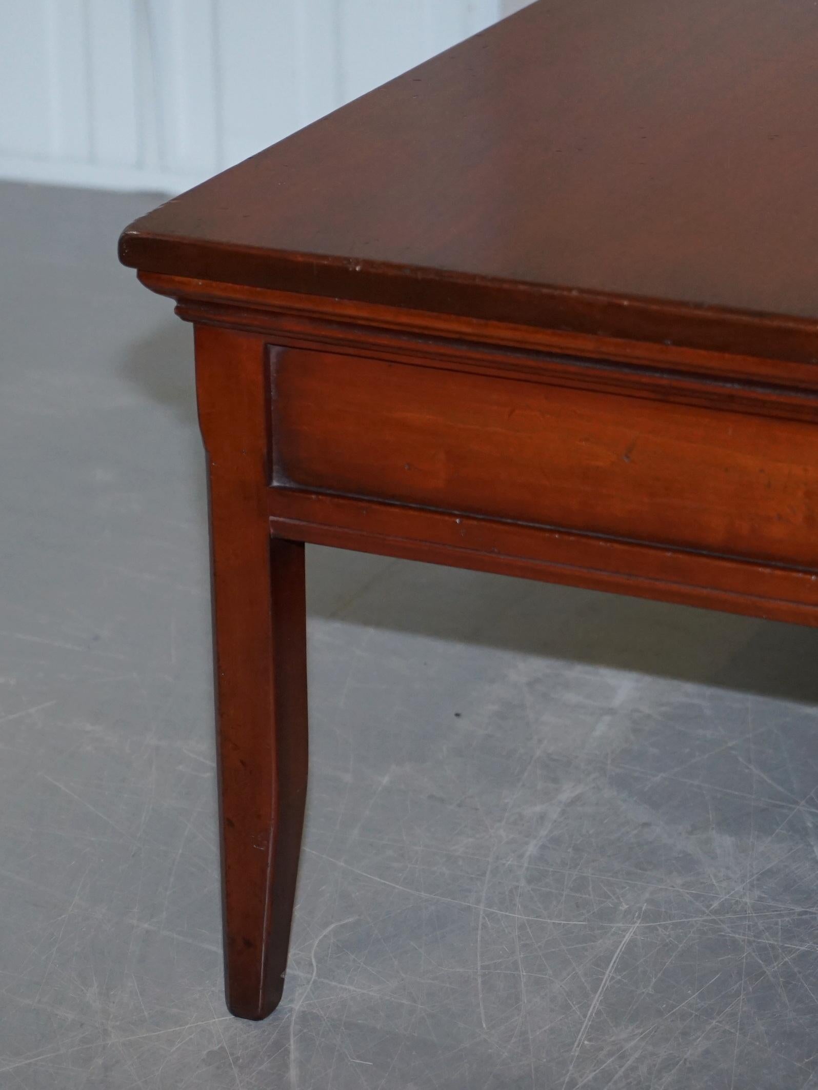 1 of 2 Hardwood Harrods Kennedy Military Campaign Coffee Table Internal Storage 7