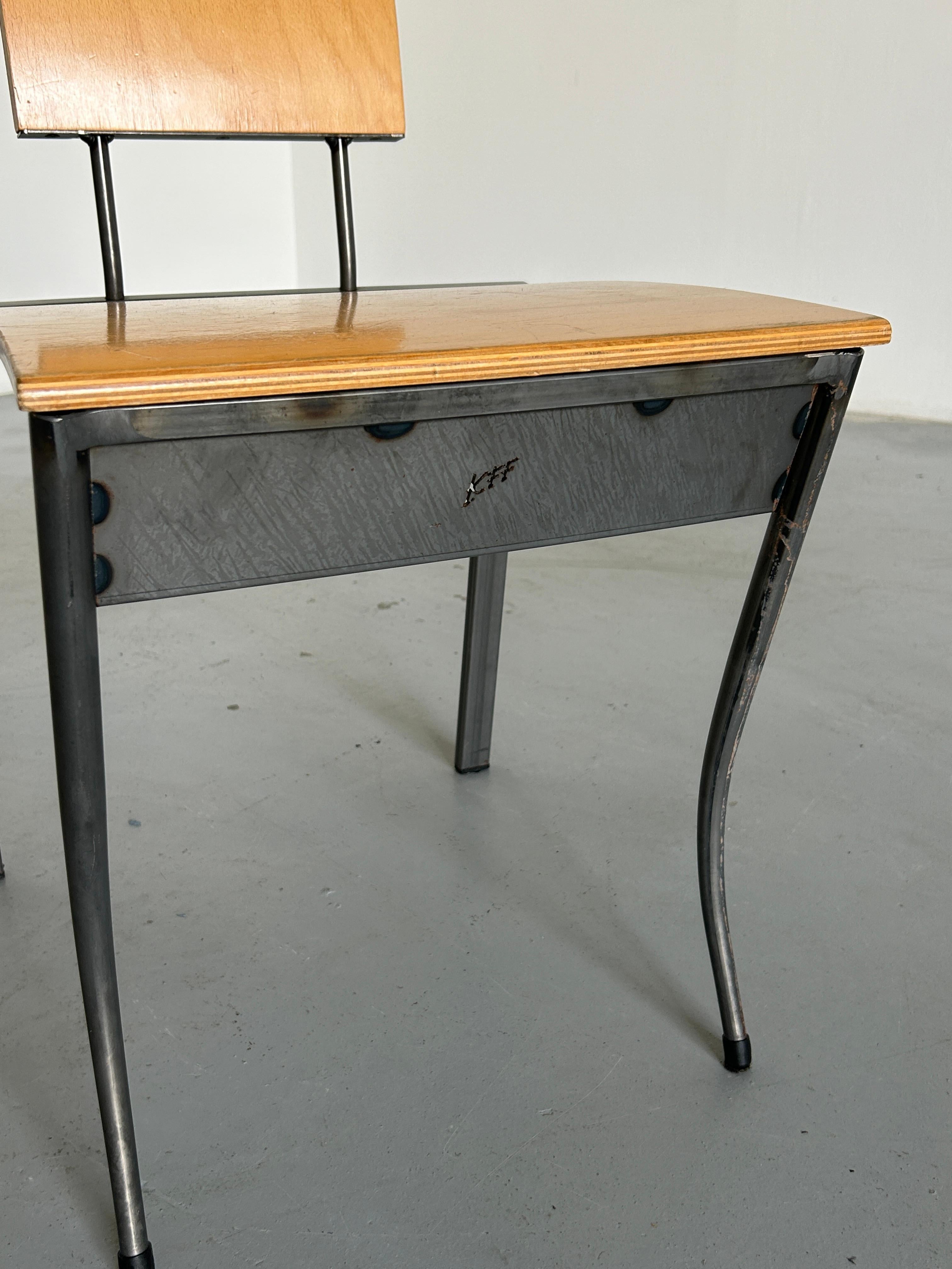 1 of 2 Memphis Design Postmodern Chairs by Karl Friedrich Förster for KFF, 1980s 3