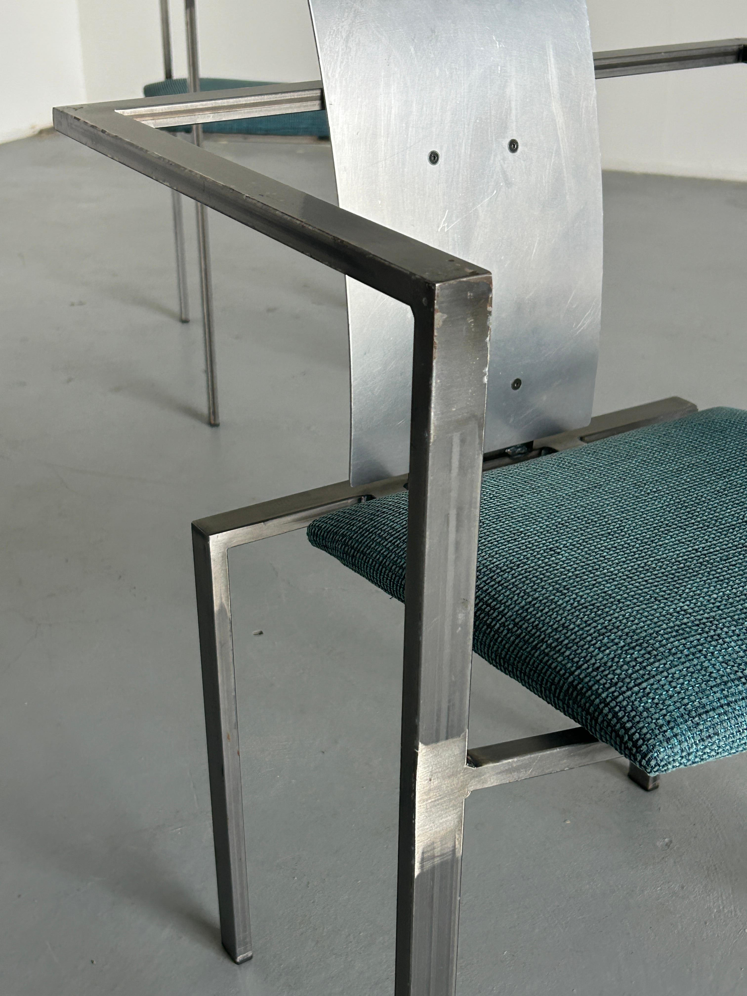 1 of 2 Memphis Design Postmodern Chairs by Karl Friedrich Förster for KFF, 1980s 3