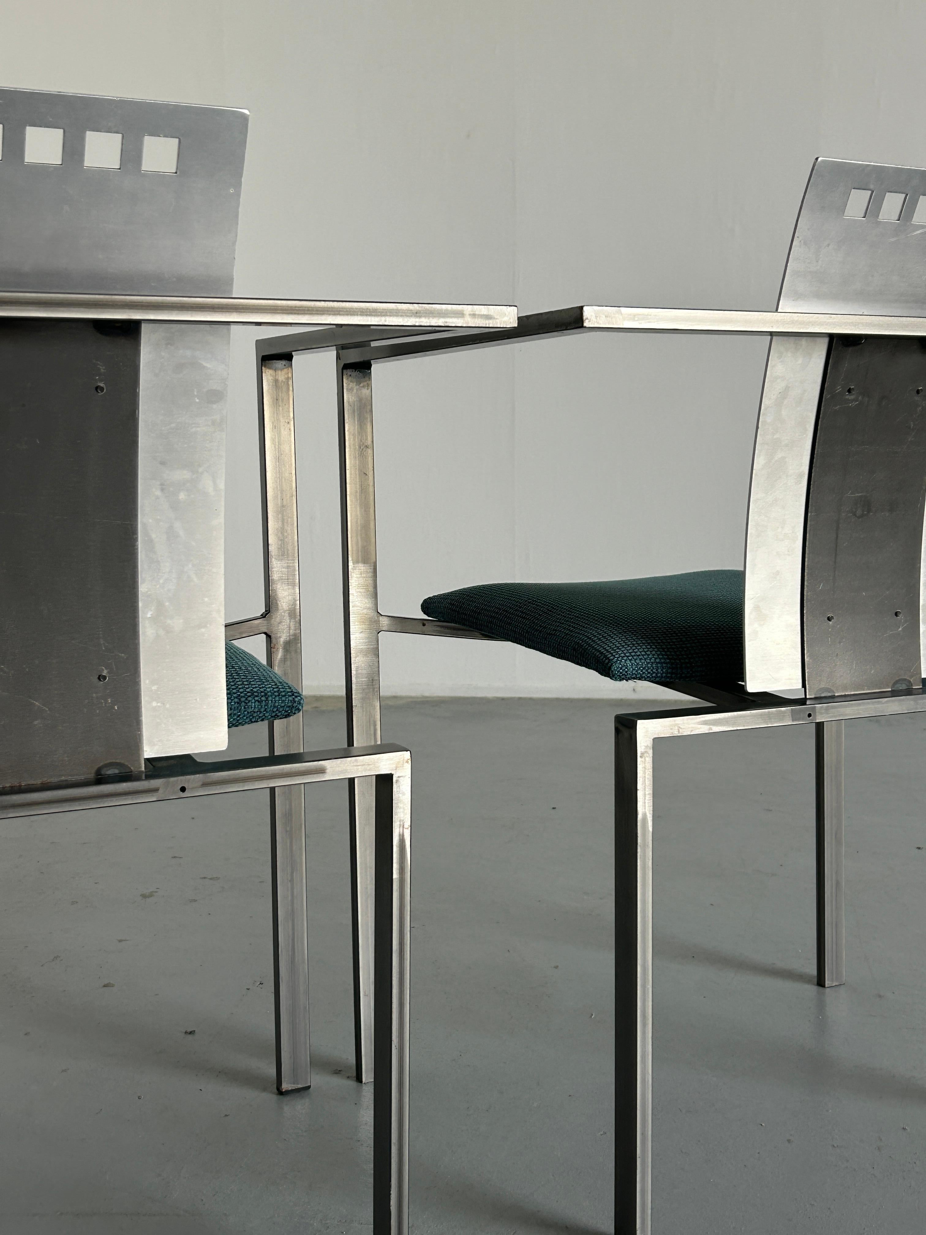 1 von 2 Memphis Design Postmoderne Stühle von Karl Friedrich Förster für KFF, 1980er Jahre 6