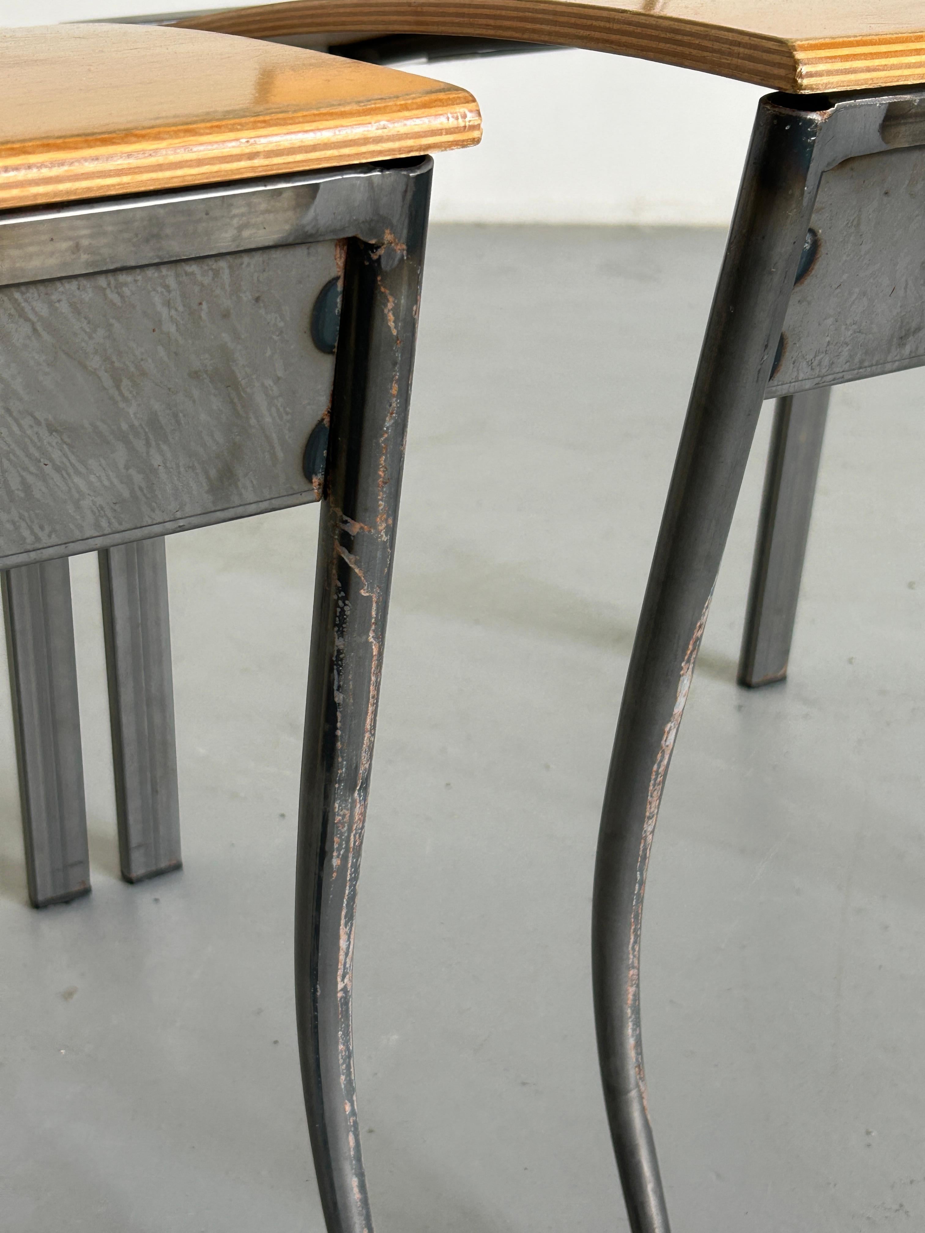 1 of 2 Memphis Design Postmodern Chairs by Karl Friedrich Förster for KFF, 1980s 7