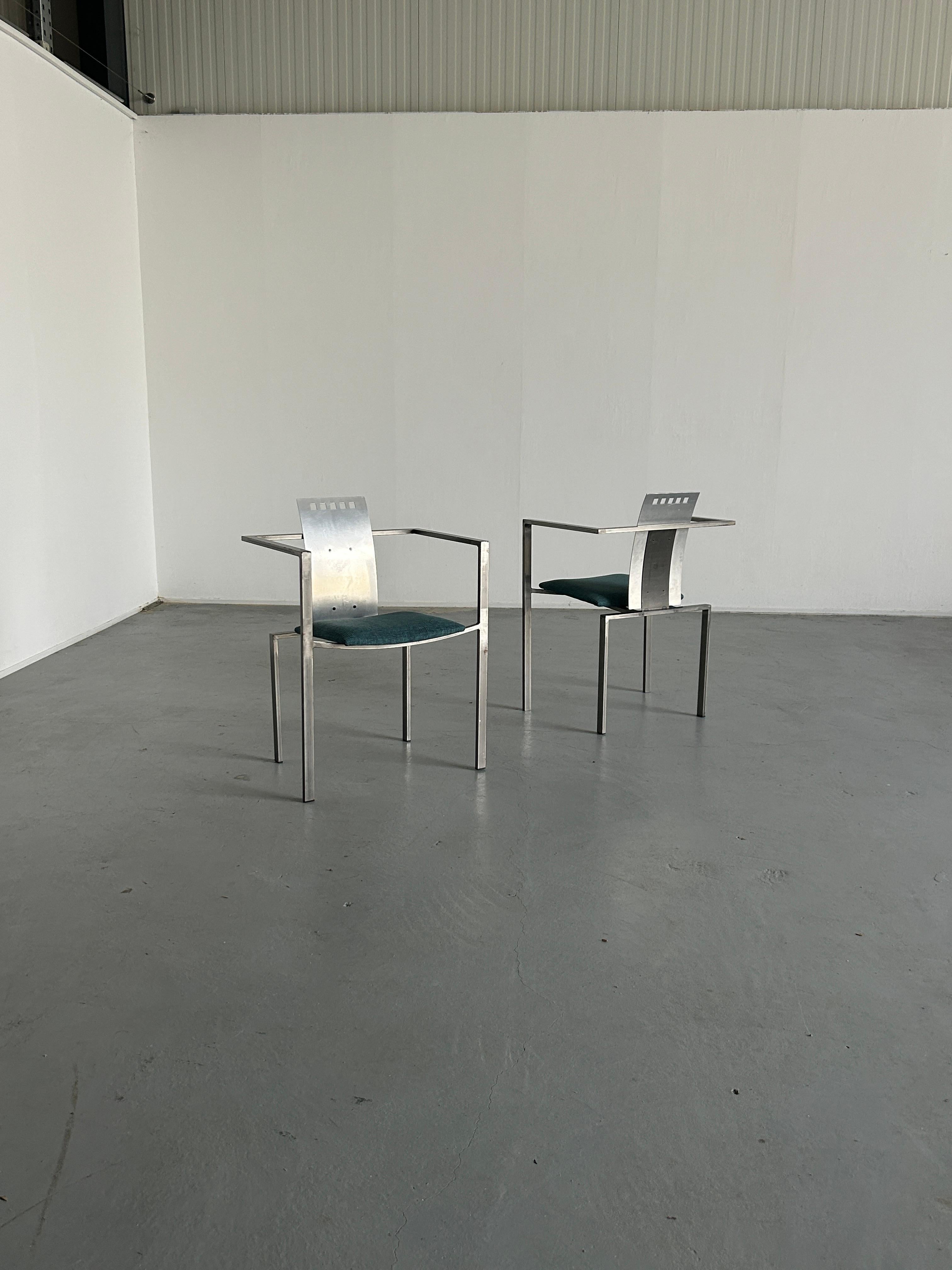 German 1 of 2 Memphis Design Postmodern Chairs by Karl Friedrich Förster for KFF, 1980s For Sale