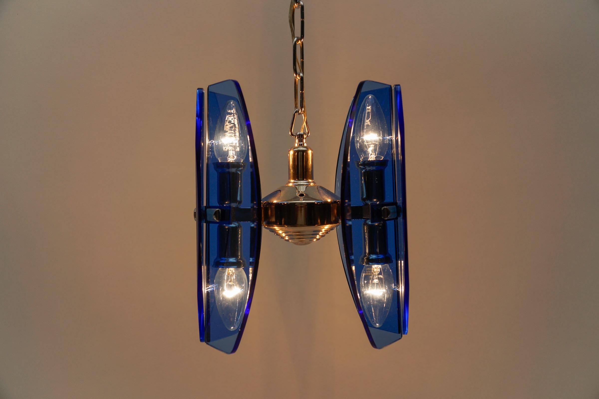 1. of 2 Mid-Century Modern Ceiling Lamp by Antonio Lupi for VECA Italy, 1960s For Sale 5