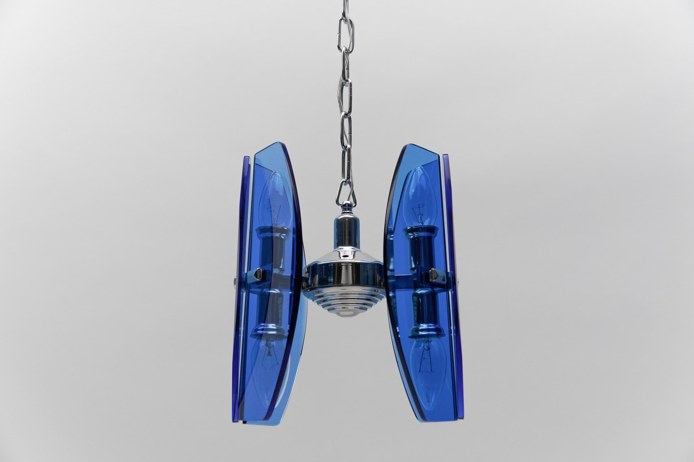 1. of 2 Mid-Century Modern Ceiling Lamp by Antonio Lupi for VECA Italy, 1960s For Sale 2