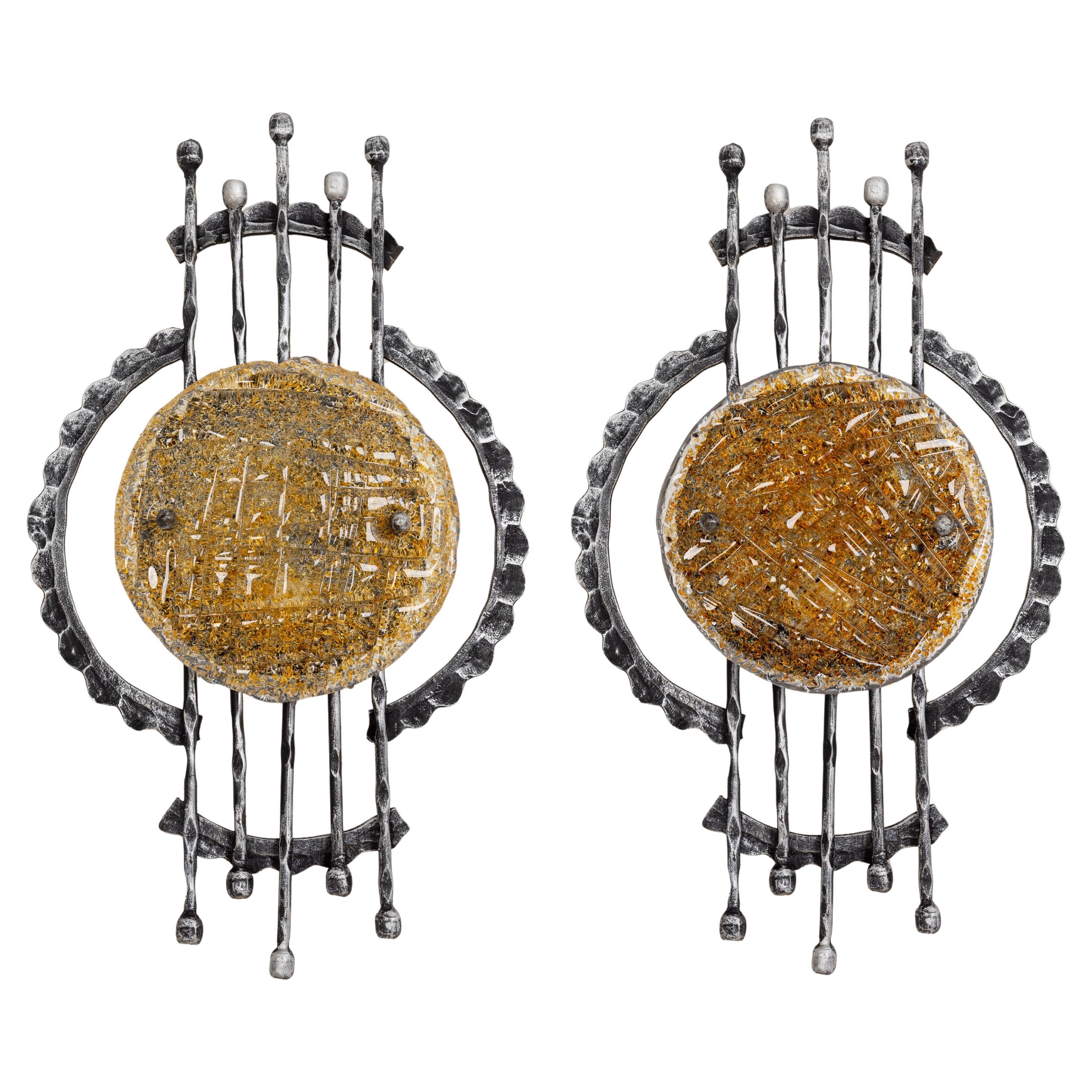 1 de 2 Apliques de Murano de mediados de siglo de Tom Ahlstrom y Hans Ehrlich