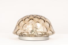 1 of 2 Midcentury Flushmount / Wall Light Smoked Glass, Sputnik, Germany