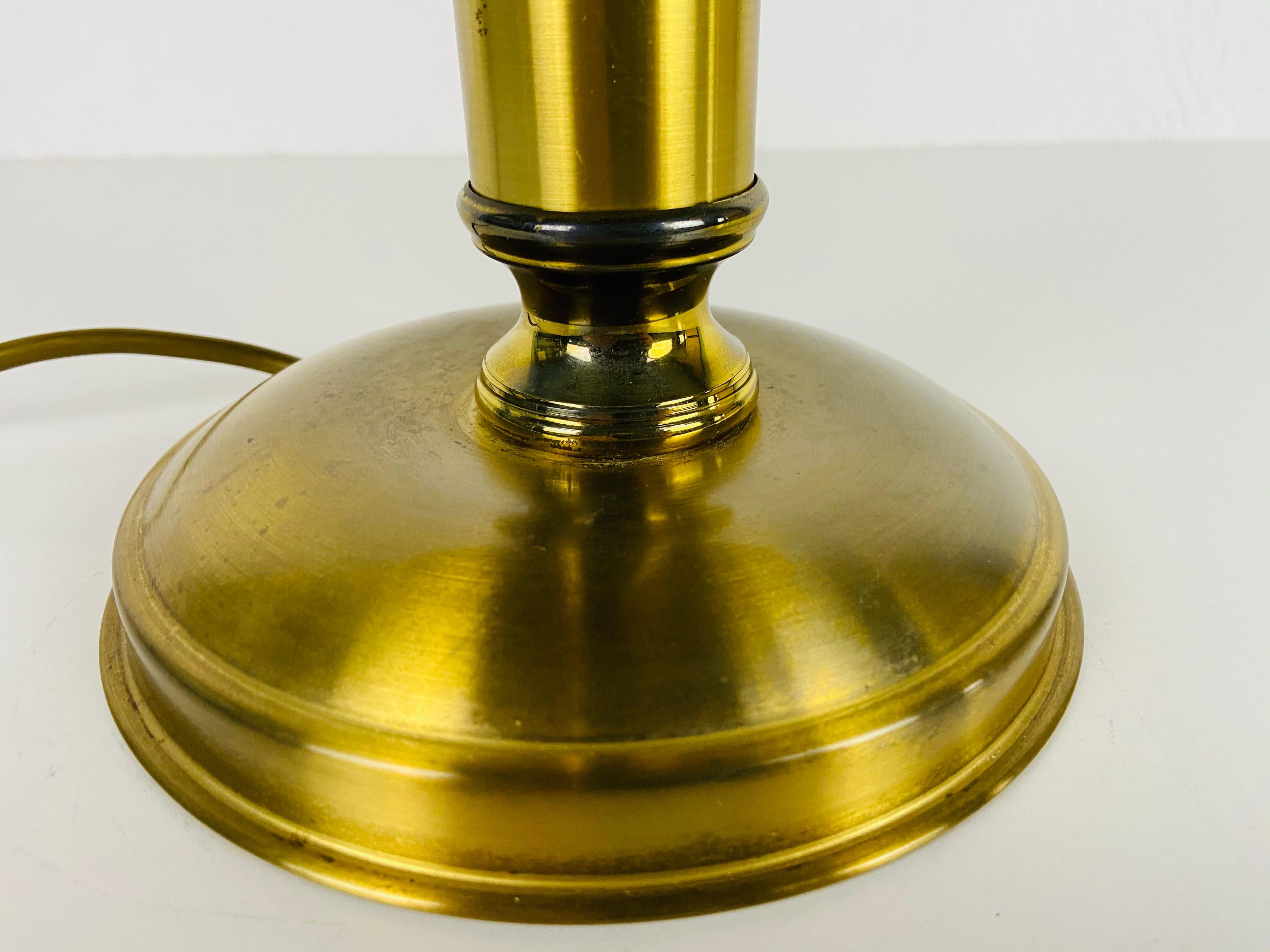 1 of 2 Midcentury Full Brass Table Lamps, 1960s, Germany For Sale 5