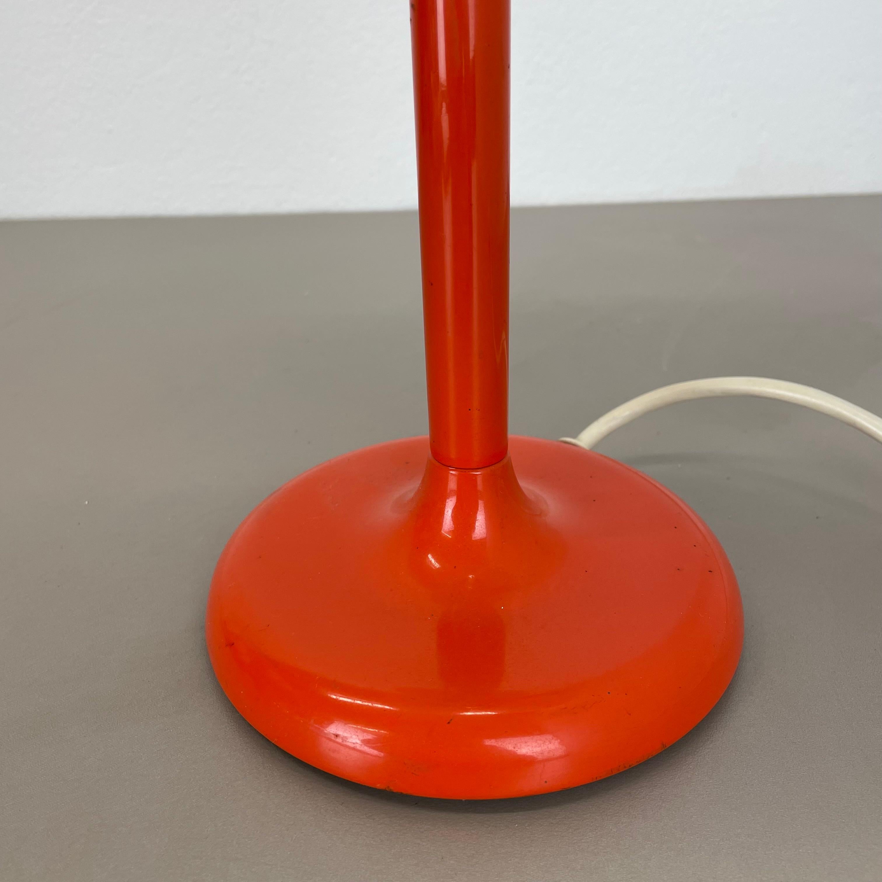 1 de 2 Lámpara de mesa Sputnik naranja modernista Kaiser Leuchten, años 70 Alemania en venta 2