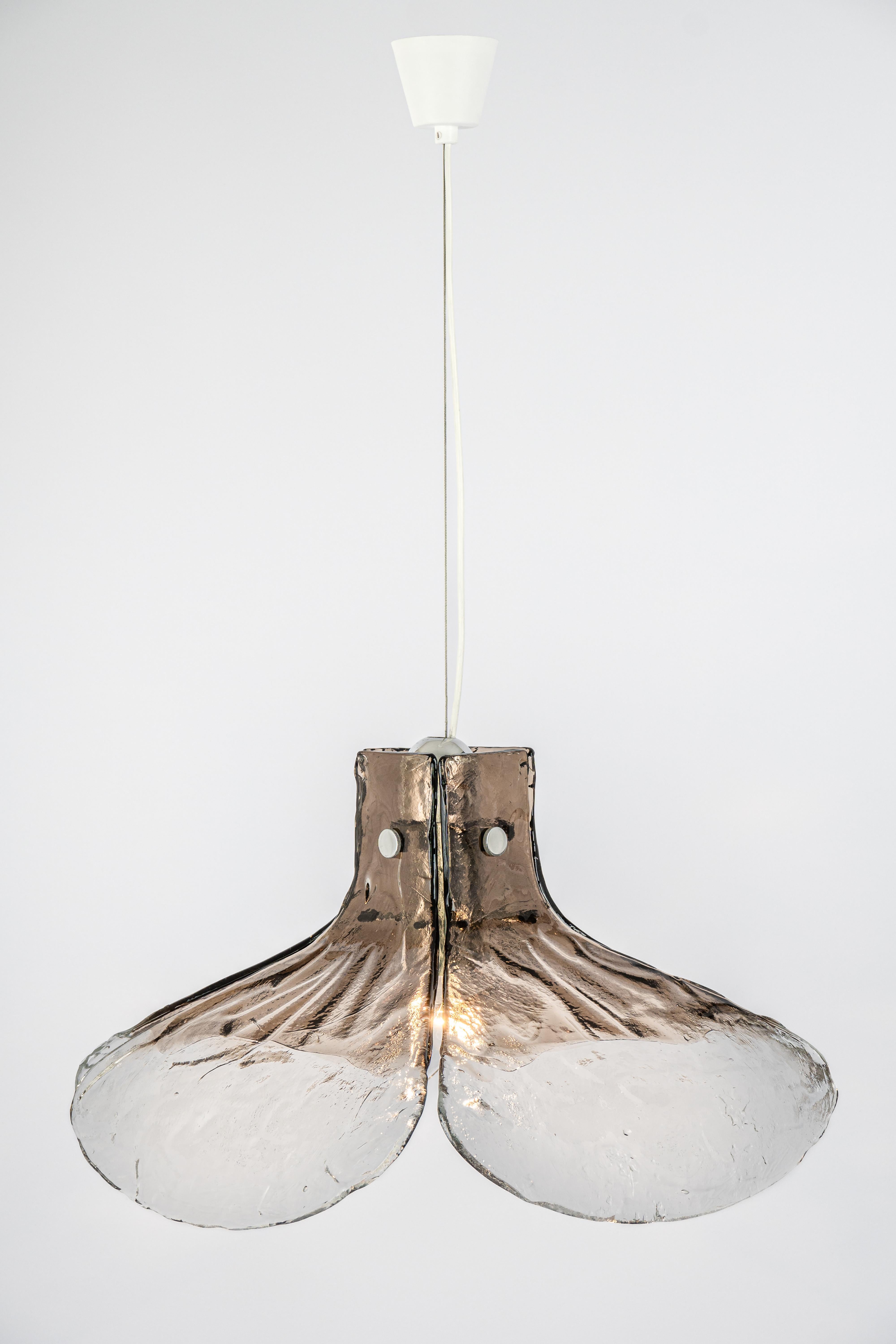 1 of 2 Murano Glass Chandelier Designed by Carlo Nason for Kalmar, Germany, 60s For Sale 8