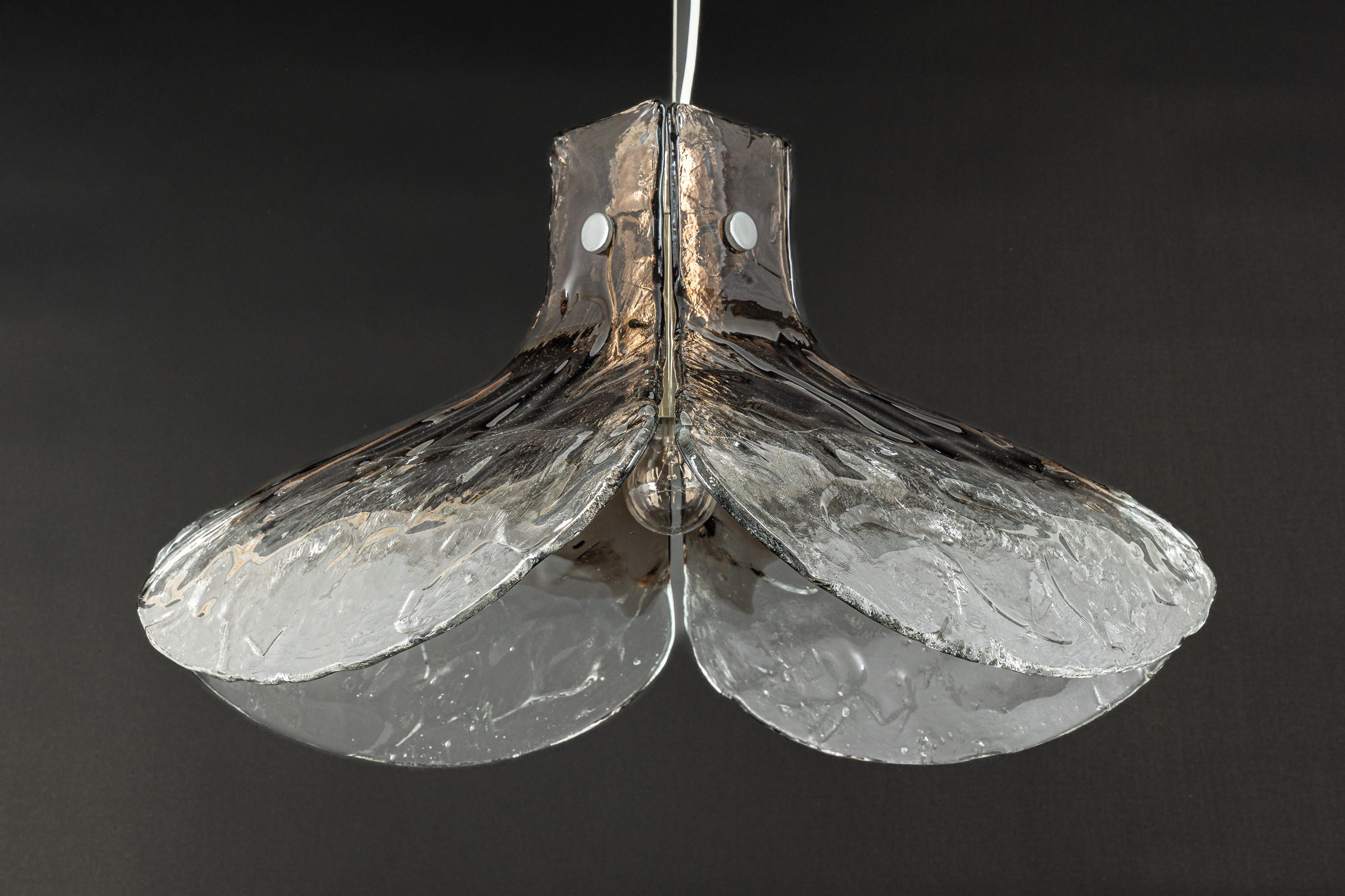 Mid-20th Century 1 of 2 Murano Glass Chandelier Designed by Carlo Nason for Kalmar, Germany, 60s For Sale