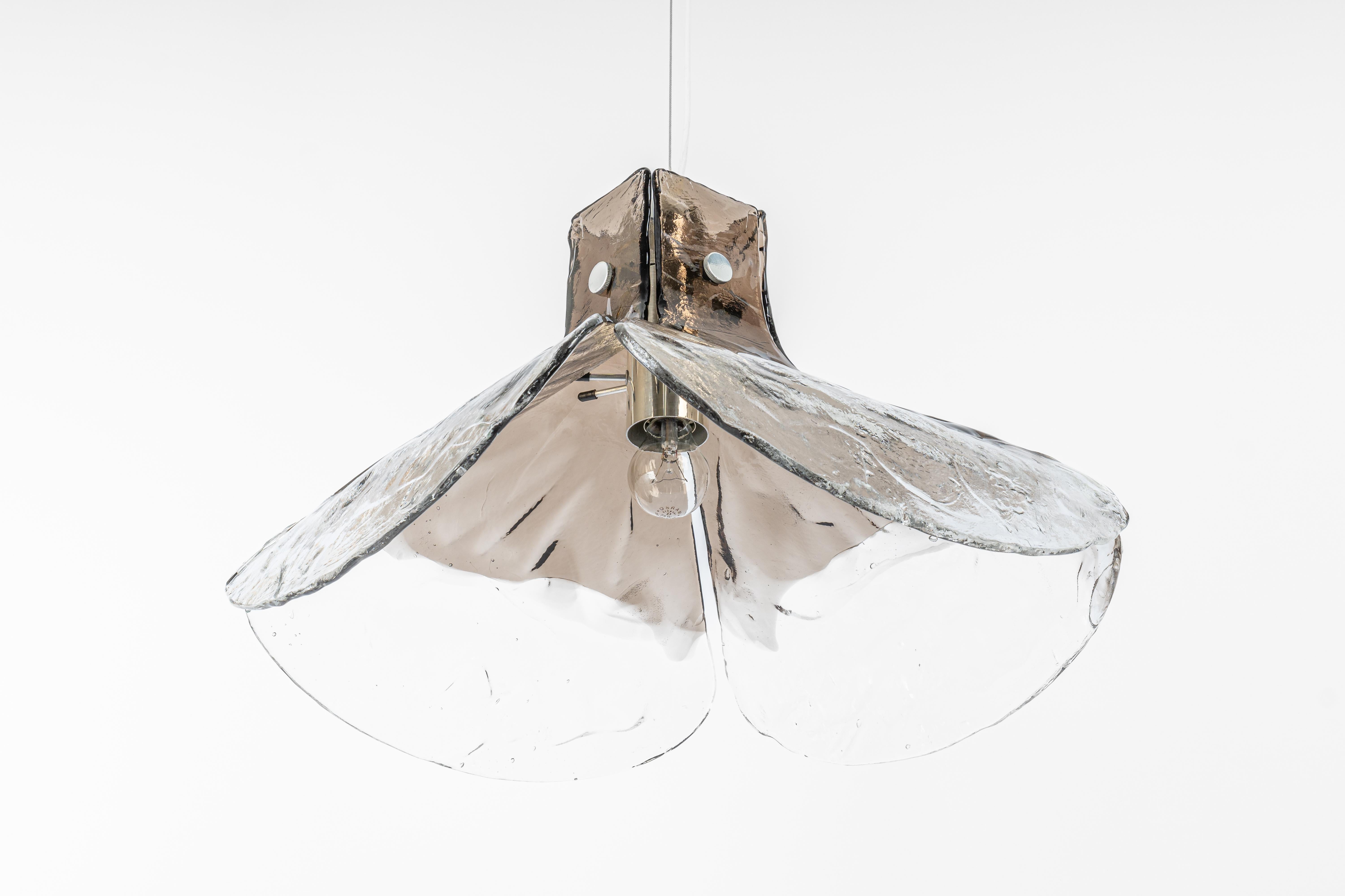 1 of 2 Lampadario in vetro di Murano disegnato da Carlo Nason per Kalmar, Germania, anni '60 in vendita 1
