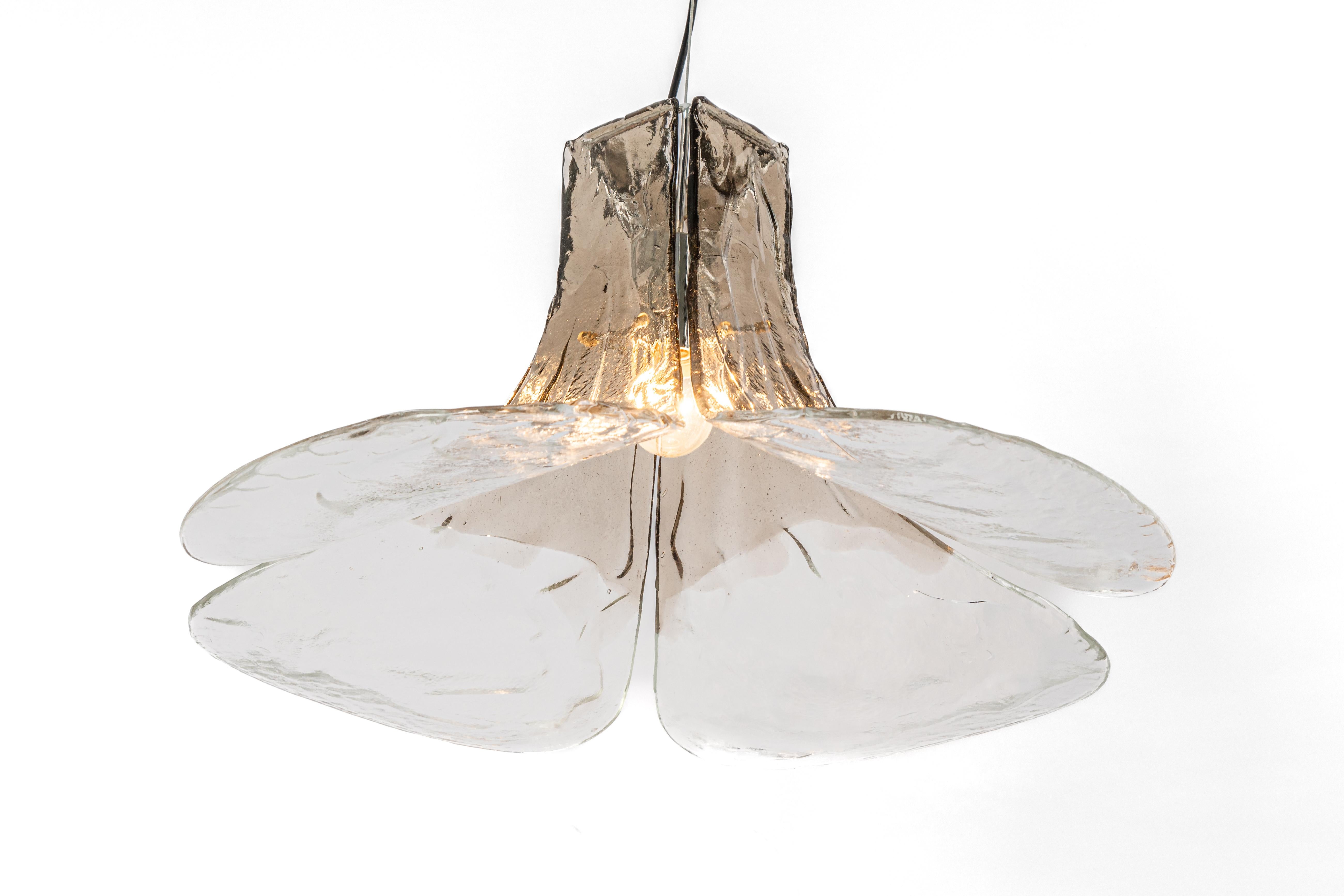 1 of 2 Murano Pendant Light Designed by Carlo Nason for Kalmar, 1970s 7