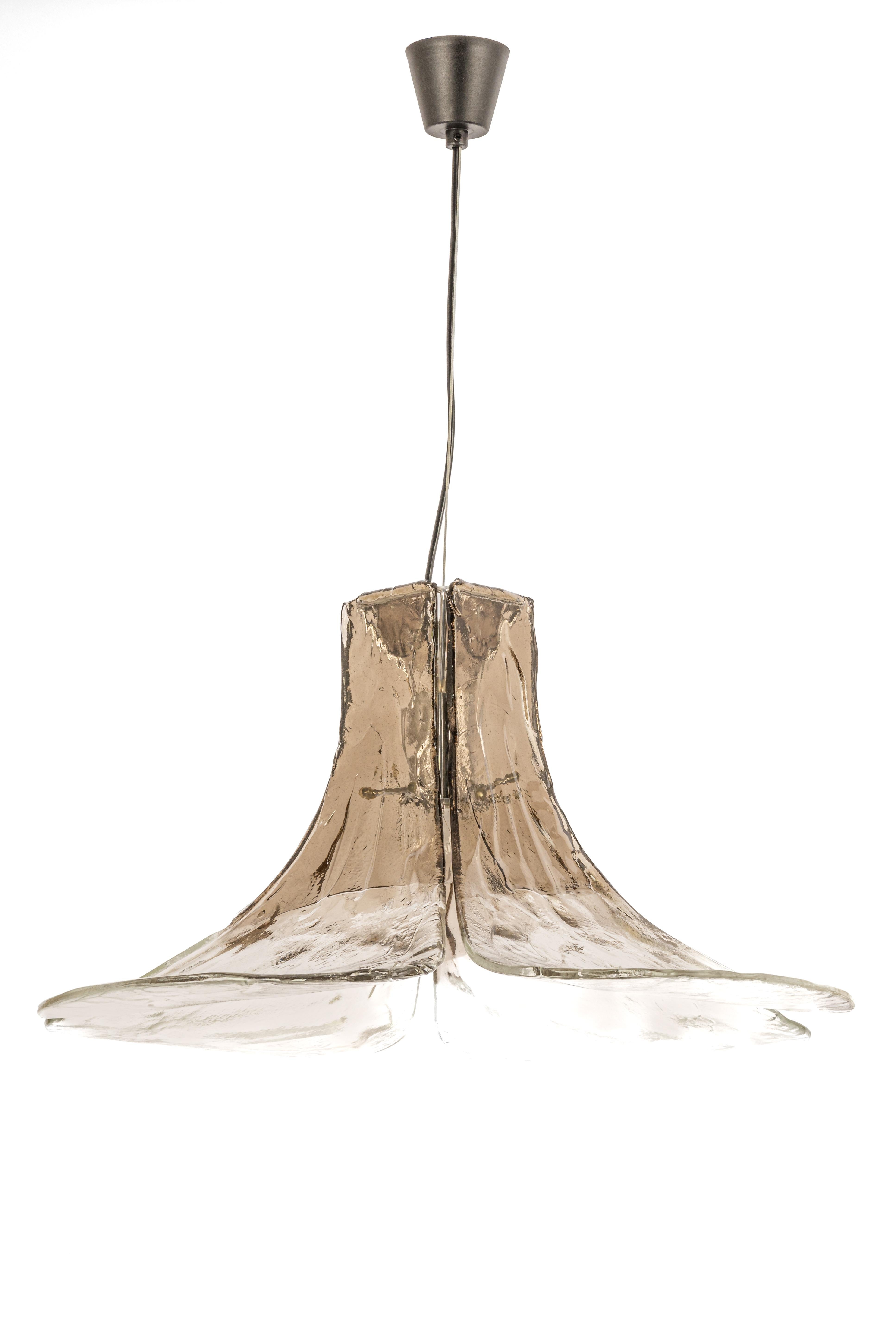 1 of 2 Murano Pendant Light Designed by Carlo Nason for Kalmar, 1970s 10