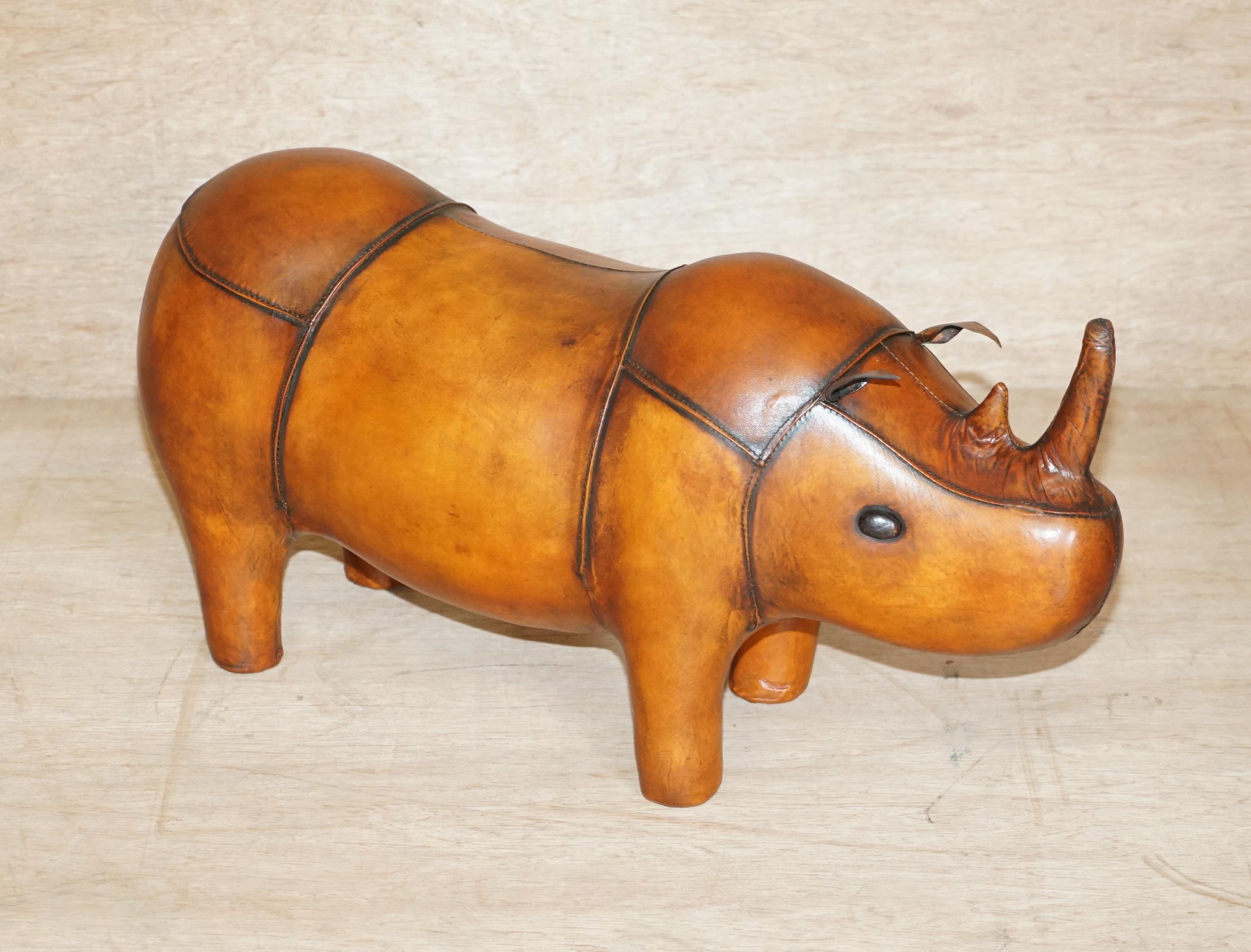 Royal House Antiques is delighted to 1 of 2 absolutely sublime new old stock original Liberty’s London Omersa style brown leather hand dyed Rhino footstools

This listing is for one with the option to buy up to two 

These come in varying sizes
