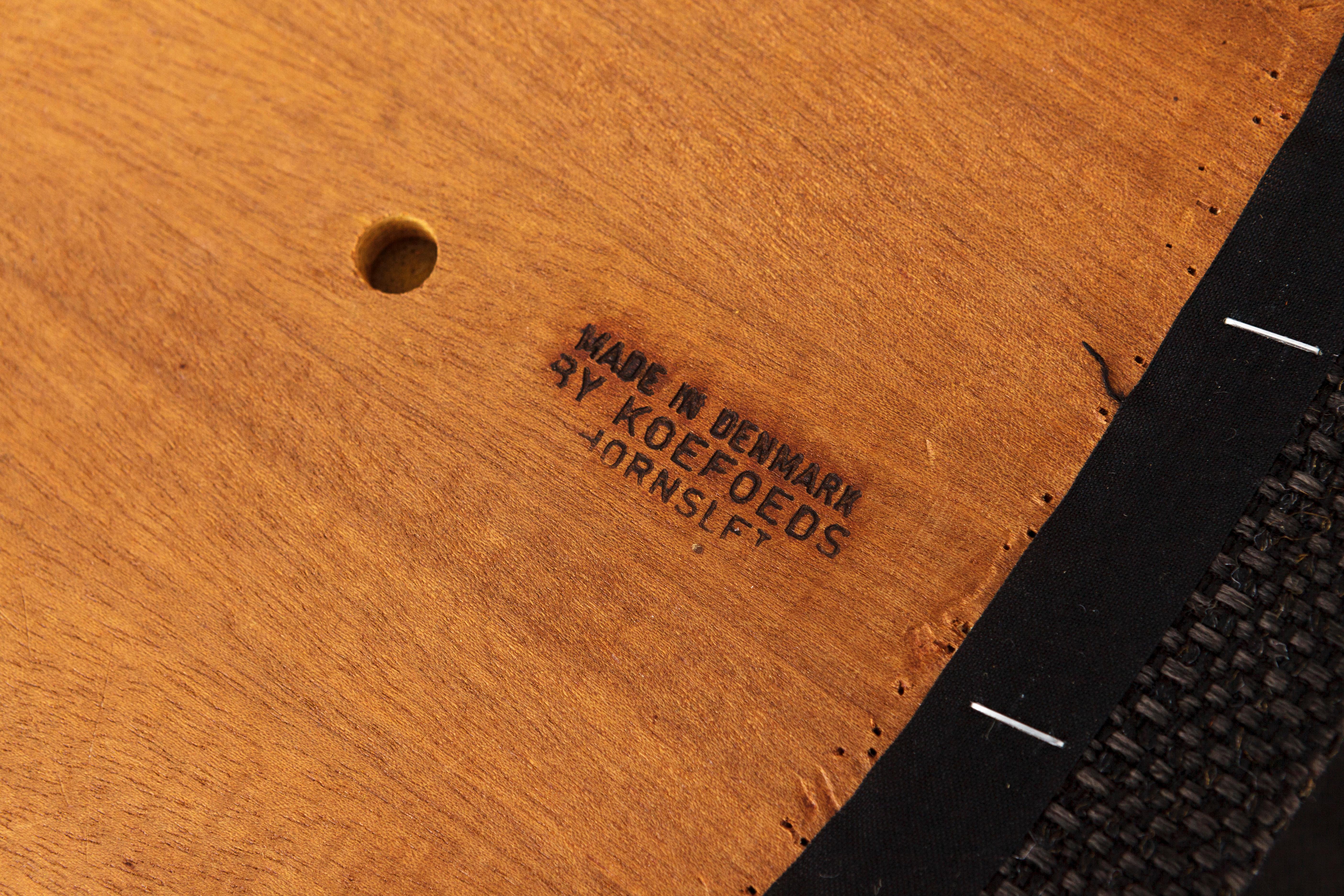 1 of 2 Poltrona in teak Niels Koefoed, anni '70  Danese Mid-Century Modern Vintage in vendita 3